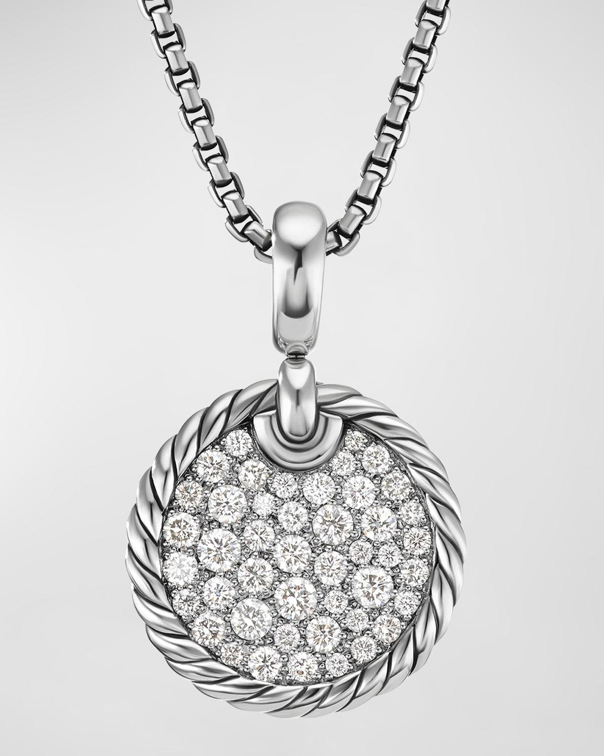 David Yurman Sterling Dy Elements Pave Diamond Pendant Product Image