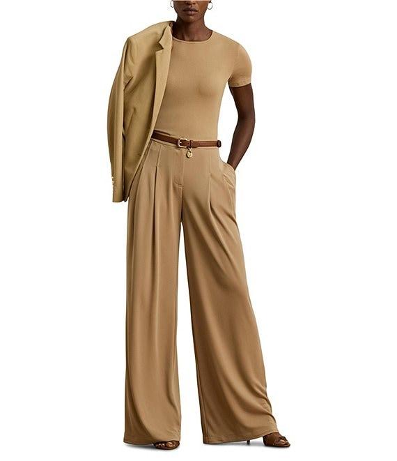 Lauren Ralph Lauren Stretch Cotton Crew Neck Short Sleeve Tee Product Image