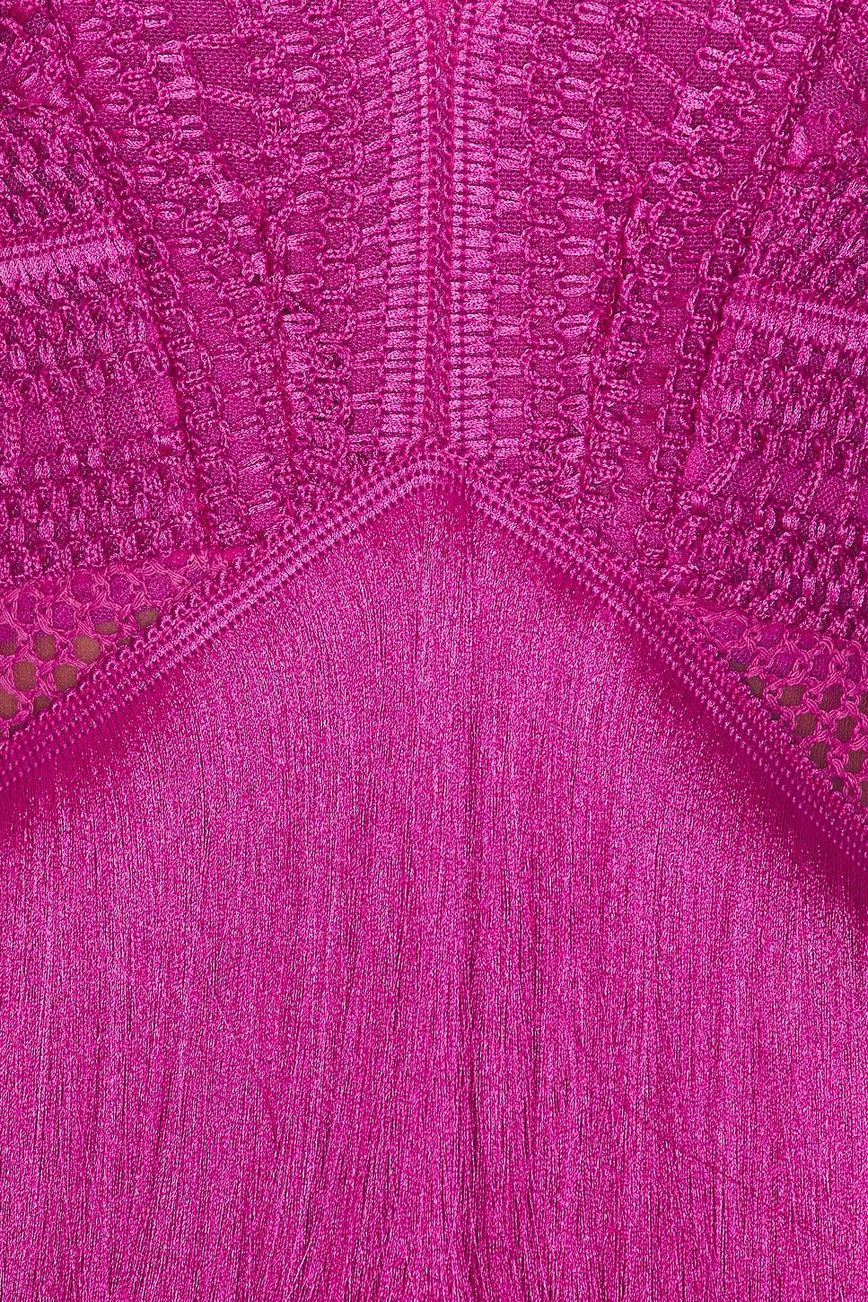 Long Sleeve Fringe Mini Dress Product Image