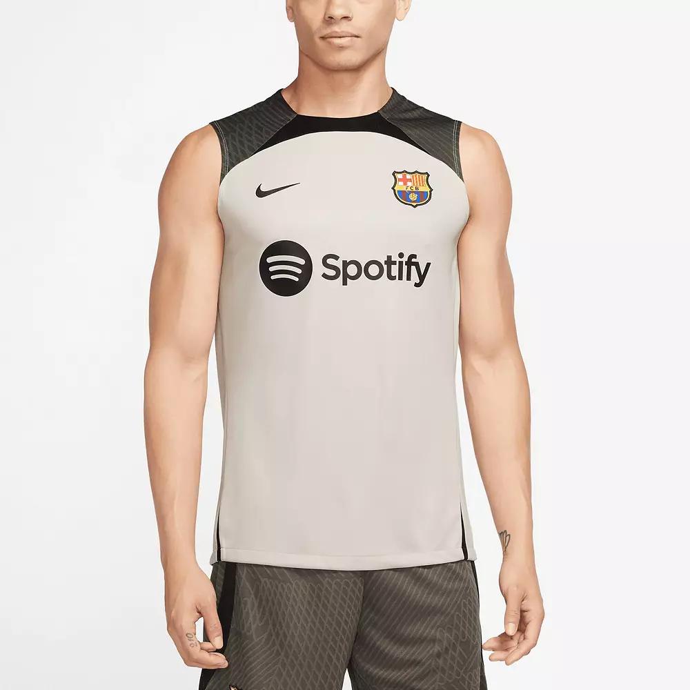 Men's Nike Tan Barcelona Strike Tank Top, Size: 2XL, Bar Team Product Image
