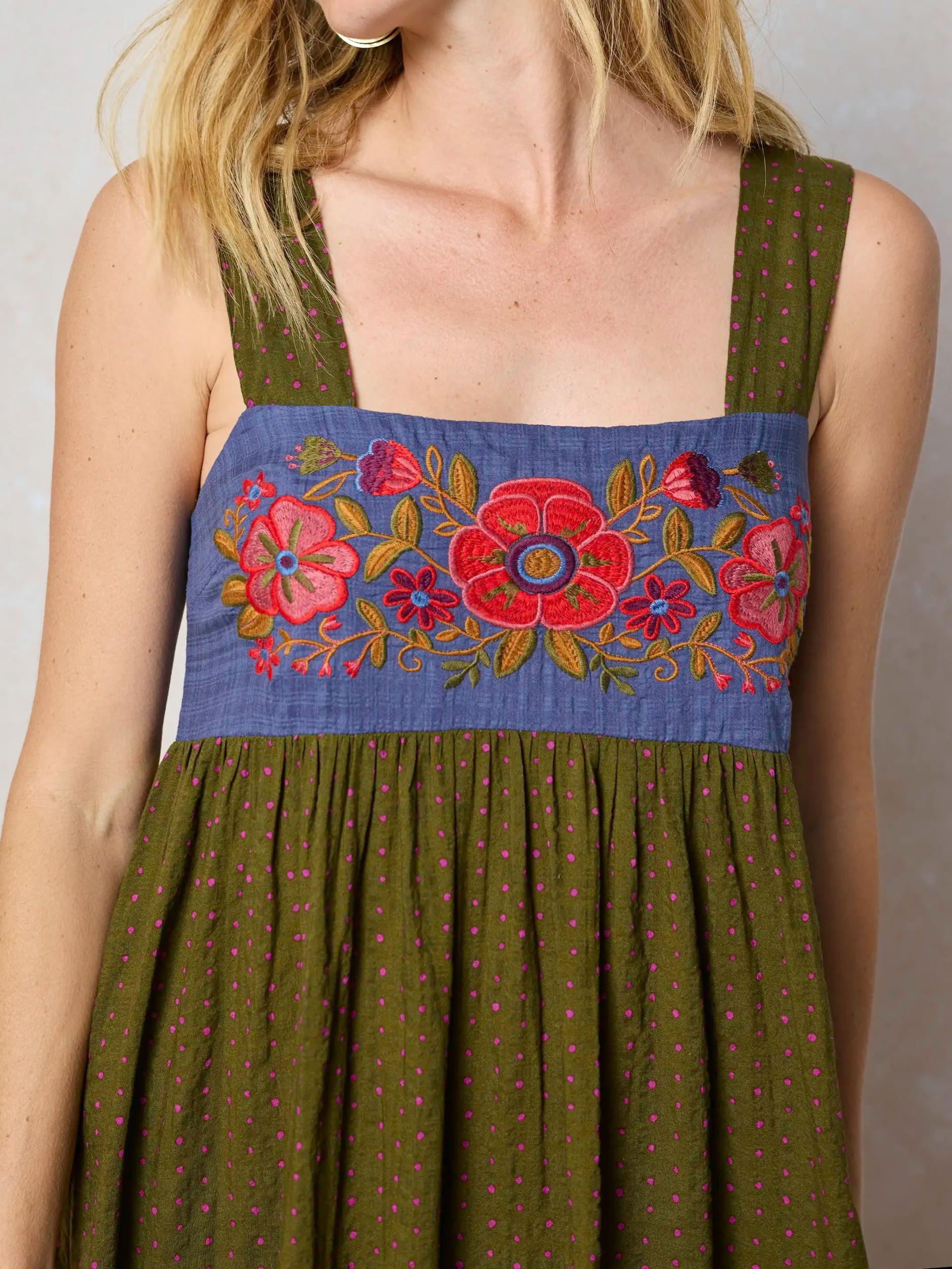 Embroidered Tricia Maxi Dress Product Image