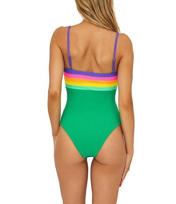 Beach Riot Jessa Ribbed Colorblock One Piece Swimsuit Product Image