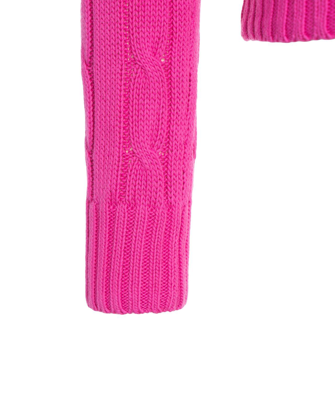 Cable knit sweater with logo embroidery Product Image