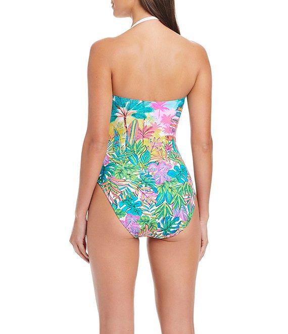 Bleu Rod Beattie St. Tropez Sweetheart Neck Shirred Bandeau One Piece Swimsuit Product Image