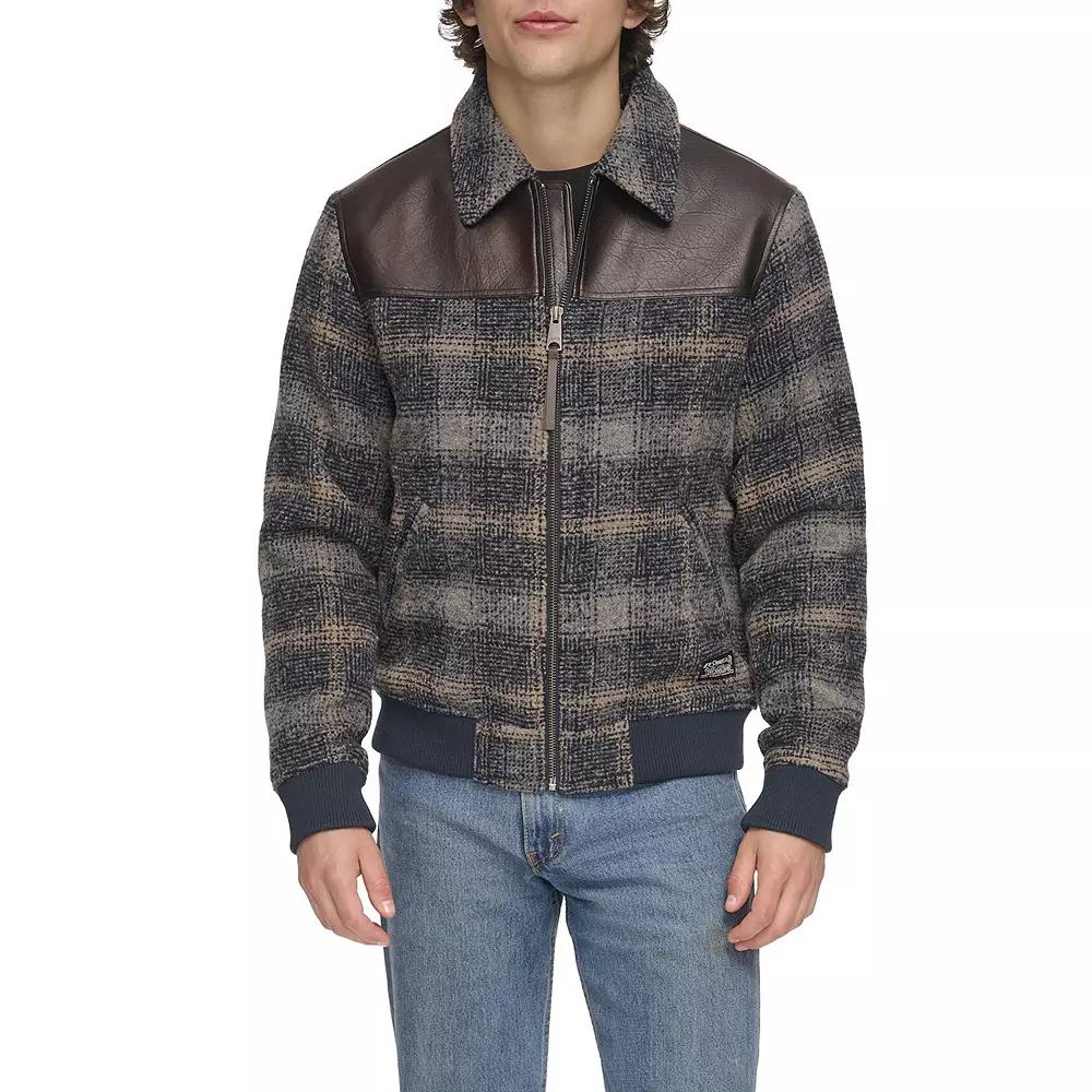 Men's Levi's® Faux Wool & Faux Leather Trucker Jacket,  Product Image