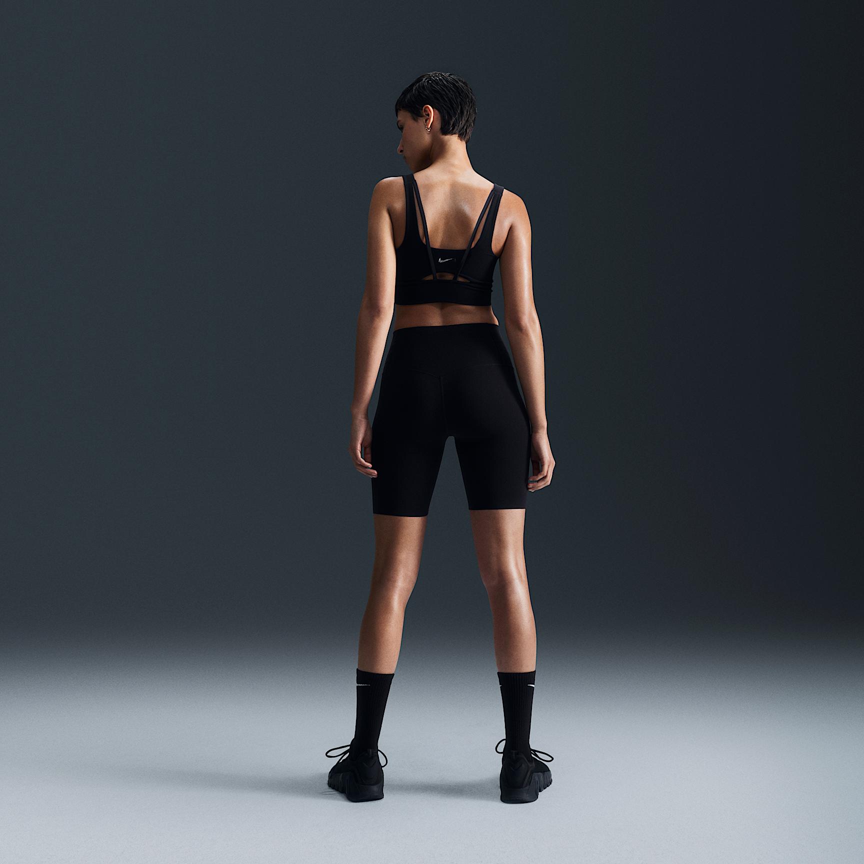 Nike Womens Zenvy Medium-Support Padded Longline Sports Bra | DO6619-010 Product Image