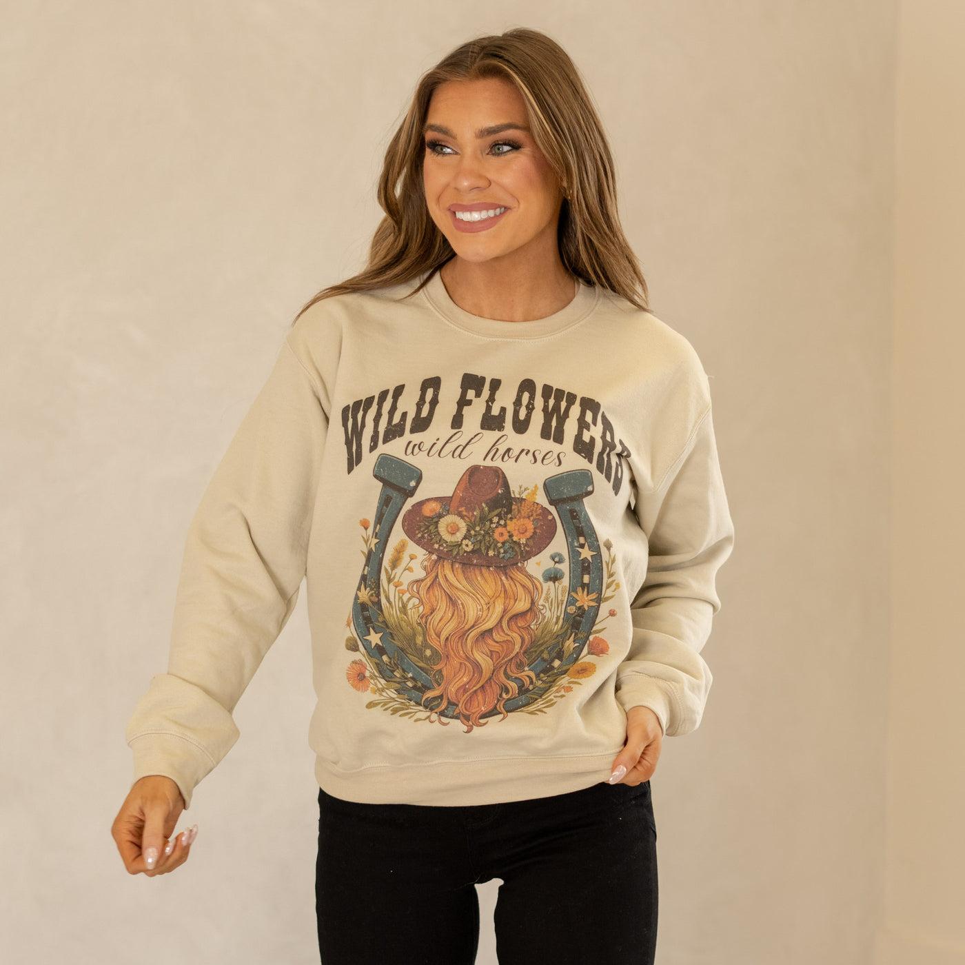 Wild Flowers Graphic Sweatshirt *FS Product Image