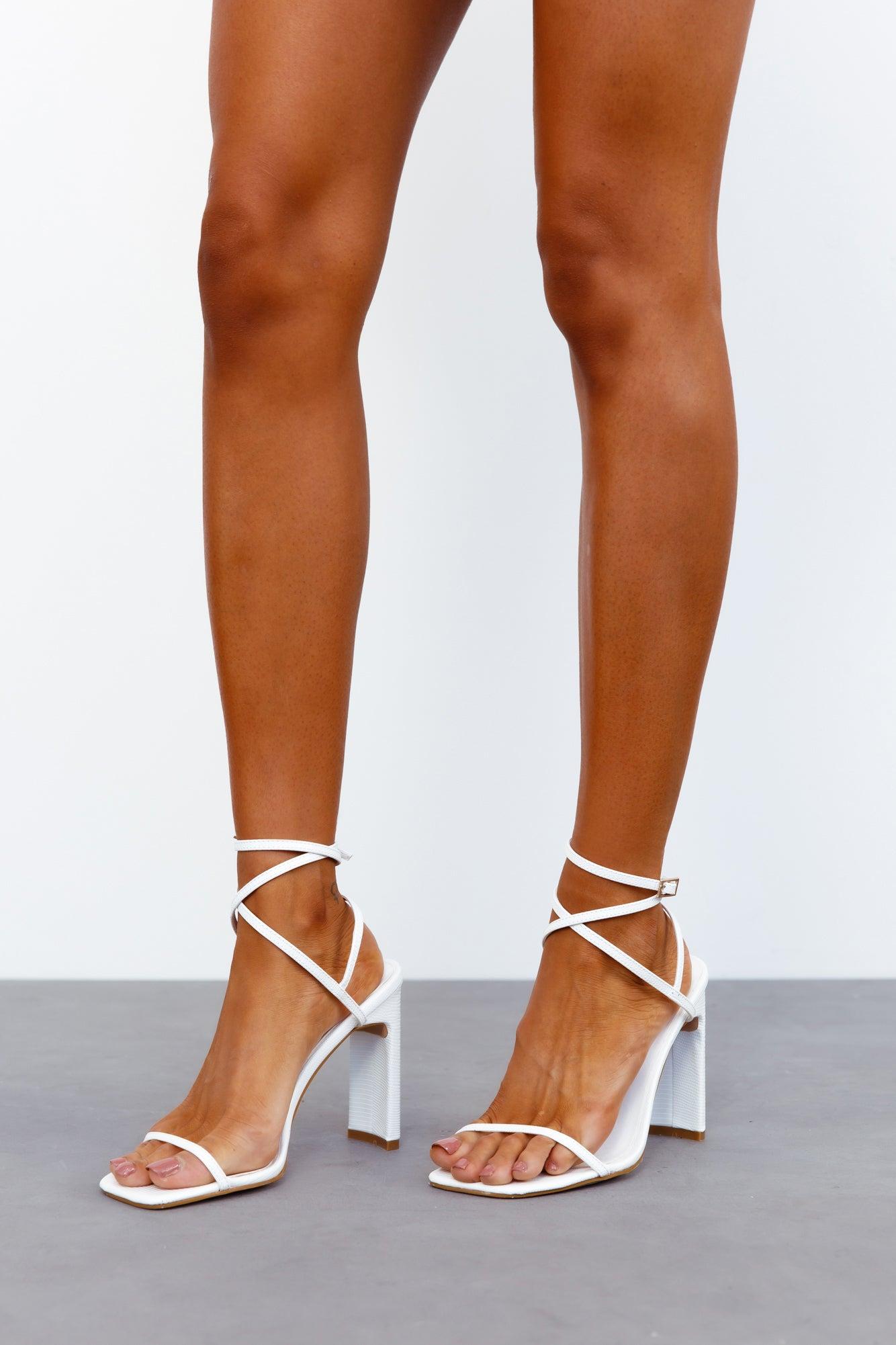 BILLINI Harleen Heels White Scale Product Image