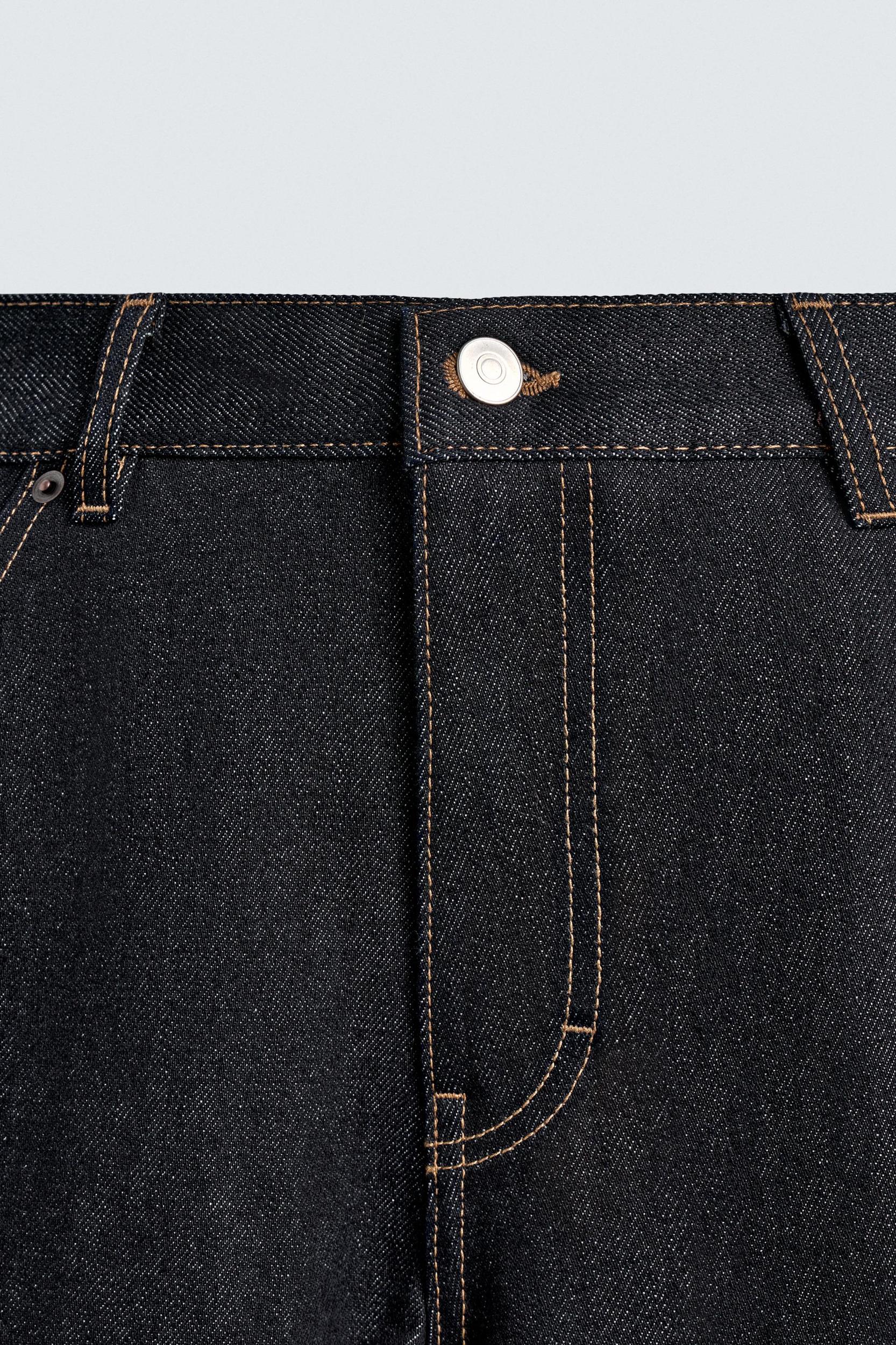 BAGGY FIT CARPENTER JEANS WITH TOPSTITCHING Product Image