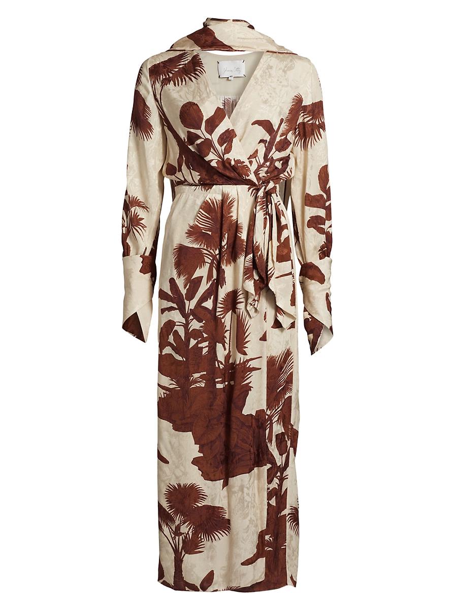 Womens Unmooring Wrap Maxi Dress Product Image