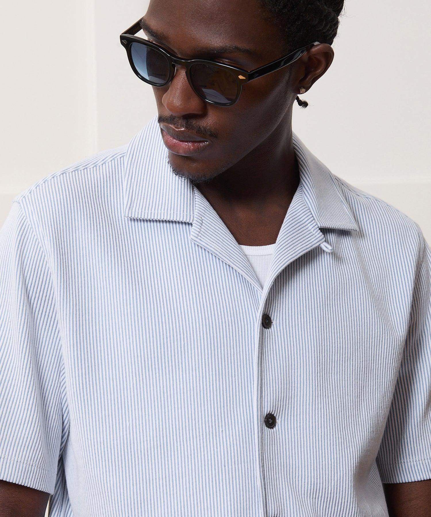 Seersucker Guayabera Shirt Product Image