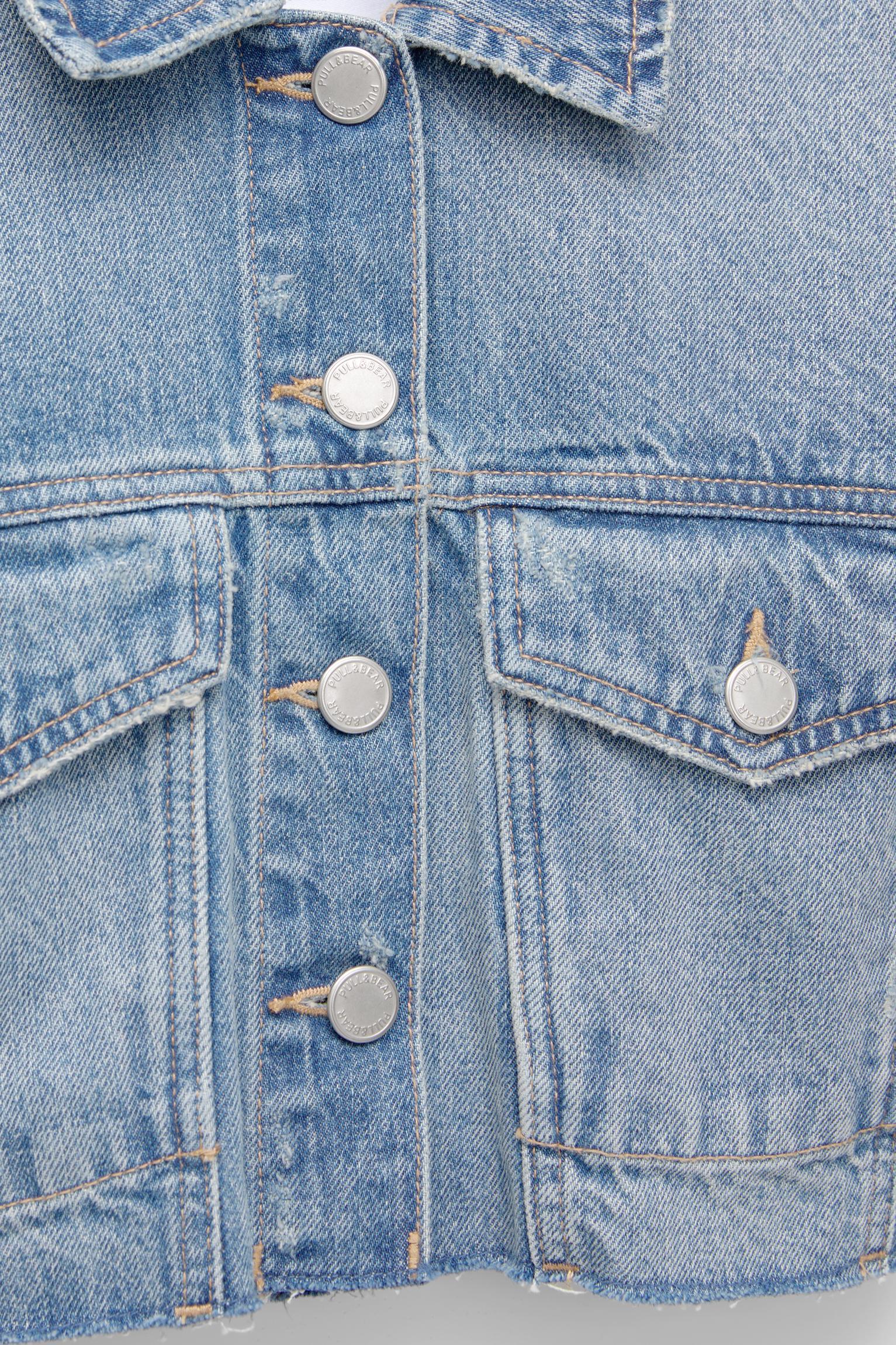 Cropped denim jacket Product Image