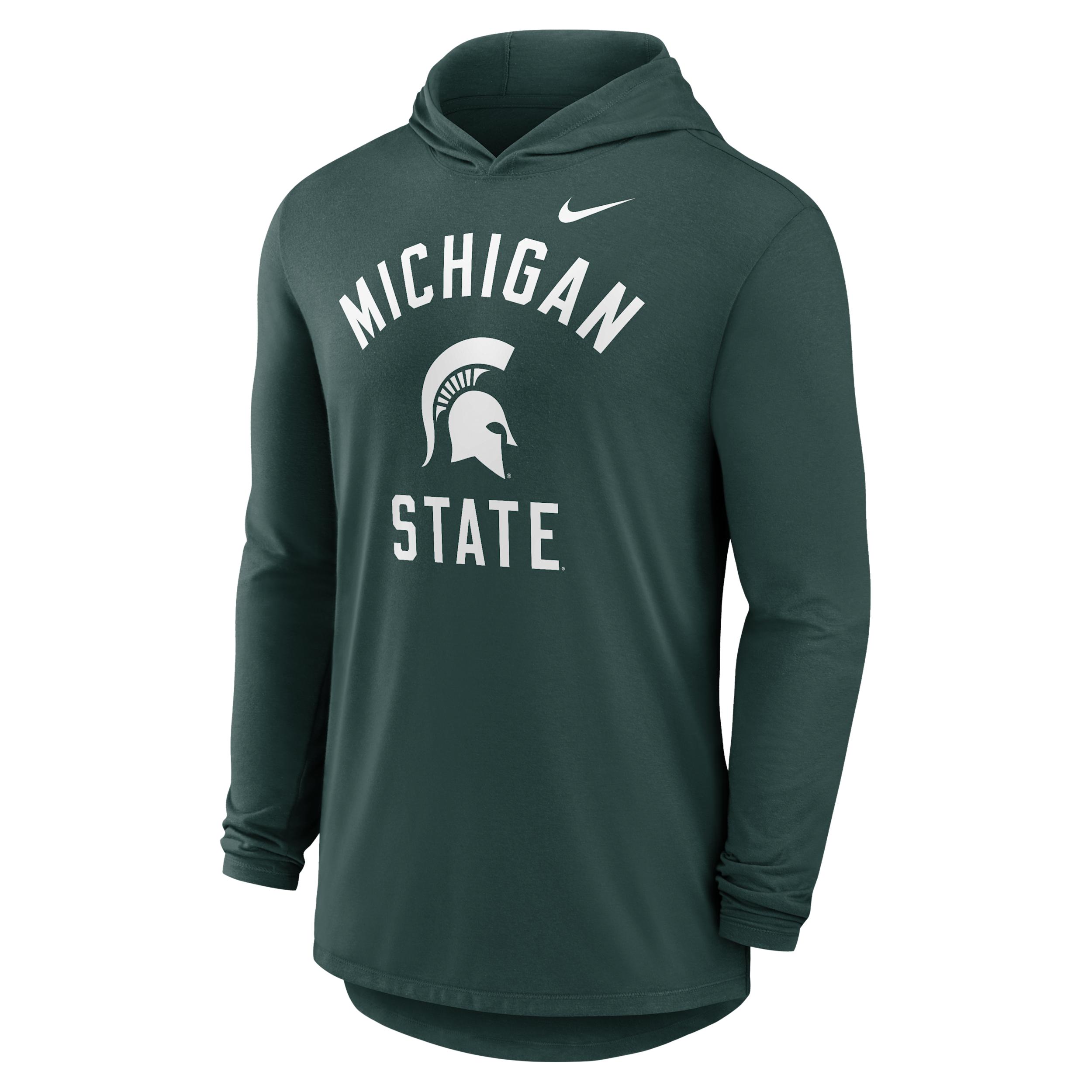 Penn State Campus Arch Nike Mens Dri-FIT College Long-Sleeve Hooded T-Shirt | 01NB41SPSN-SSR Product Image