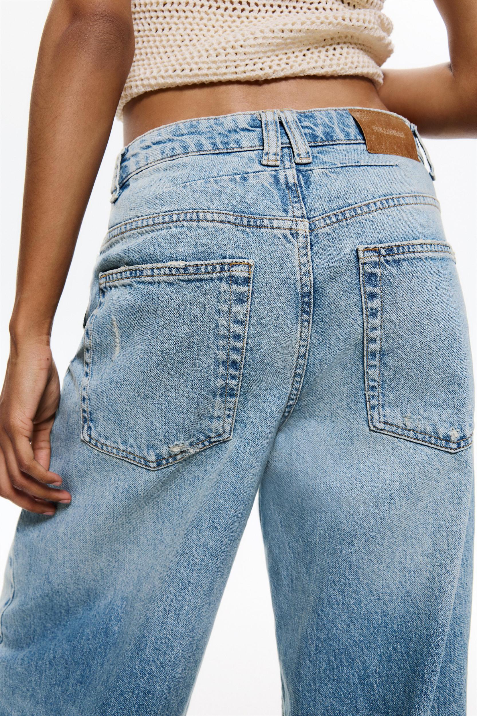Mid-waist barrel jeans Product Image