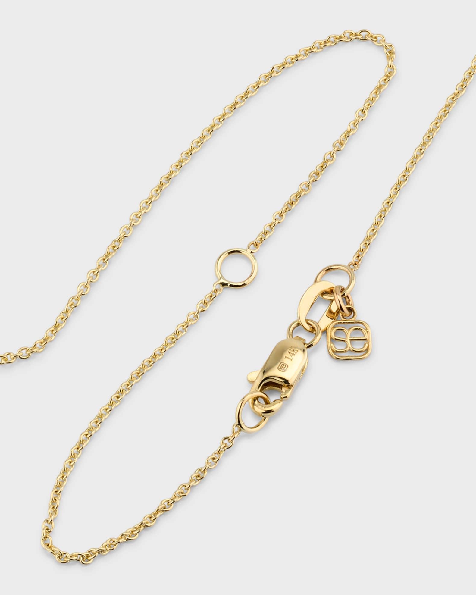 14k Diamond Pave Initial Necklace Product Image