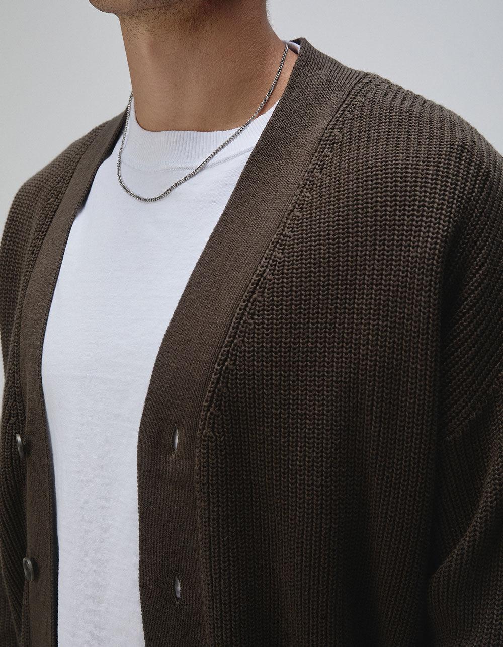 RSQ Mens Cardigan - OLIVE Product Image