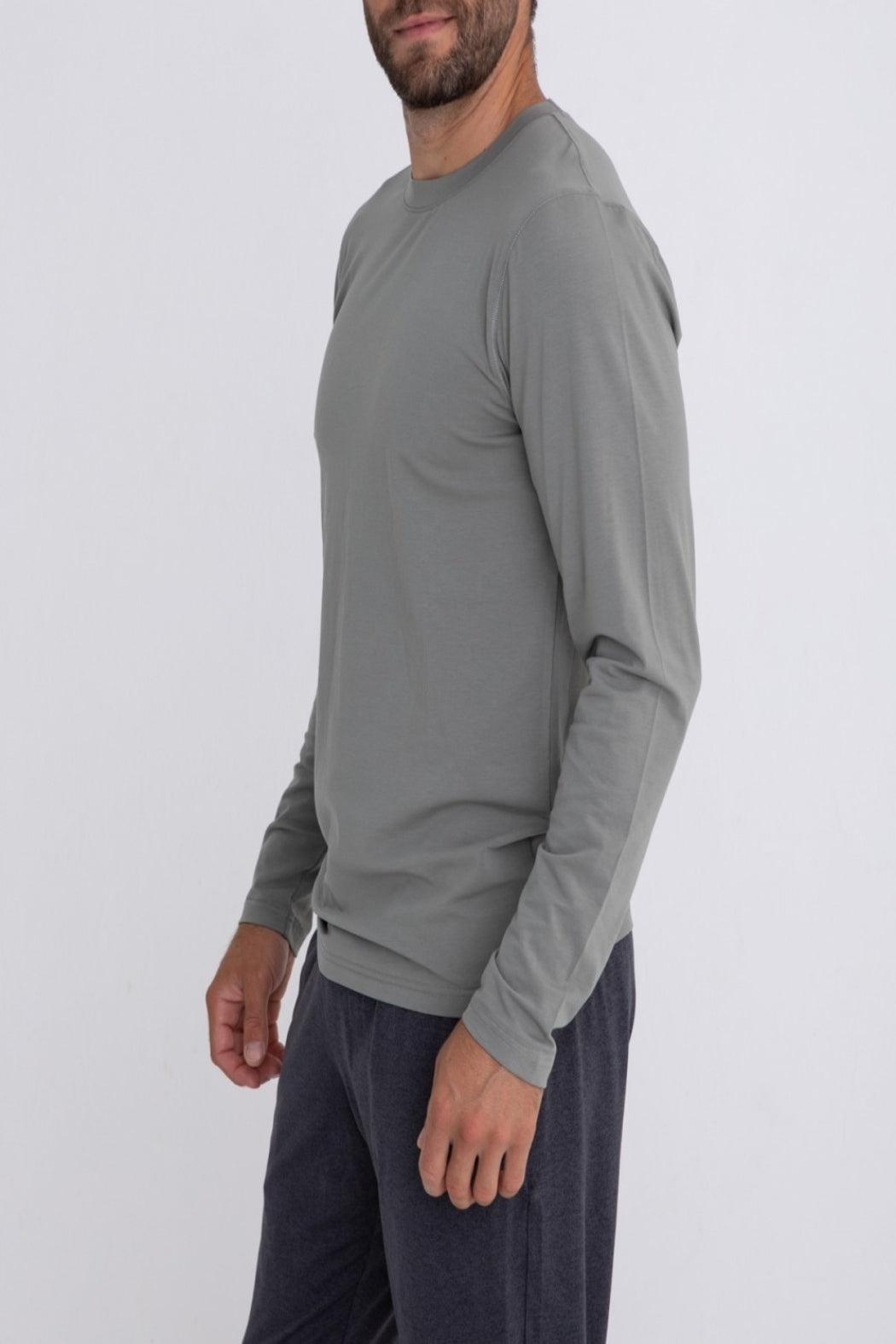 Pima Cotton Blend Long Sleeve Shirt Product Image