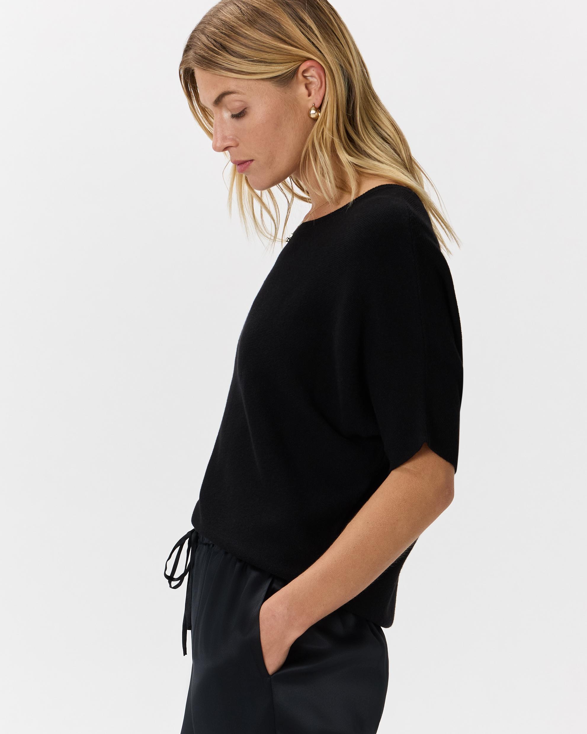 Quince | Women's Lightweight Cotton Cashmere Link-Stitch Dolman Sweater Size XS Product Image