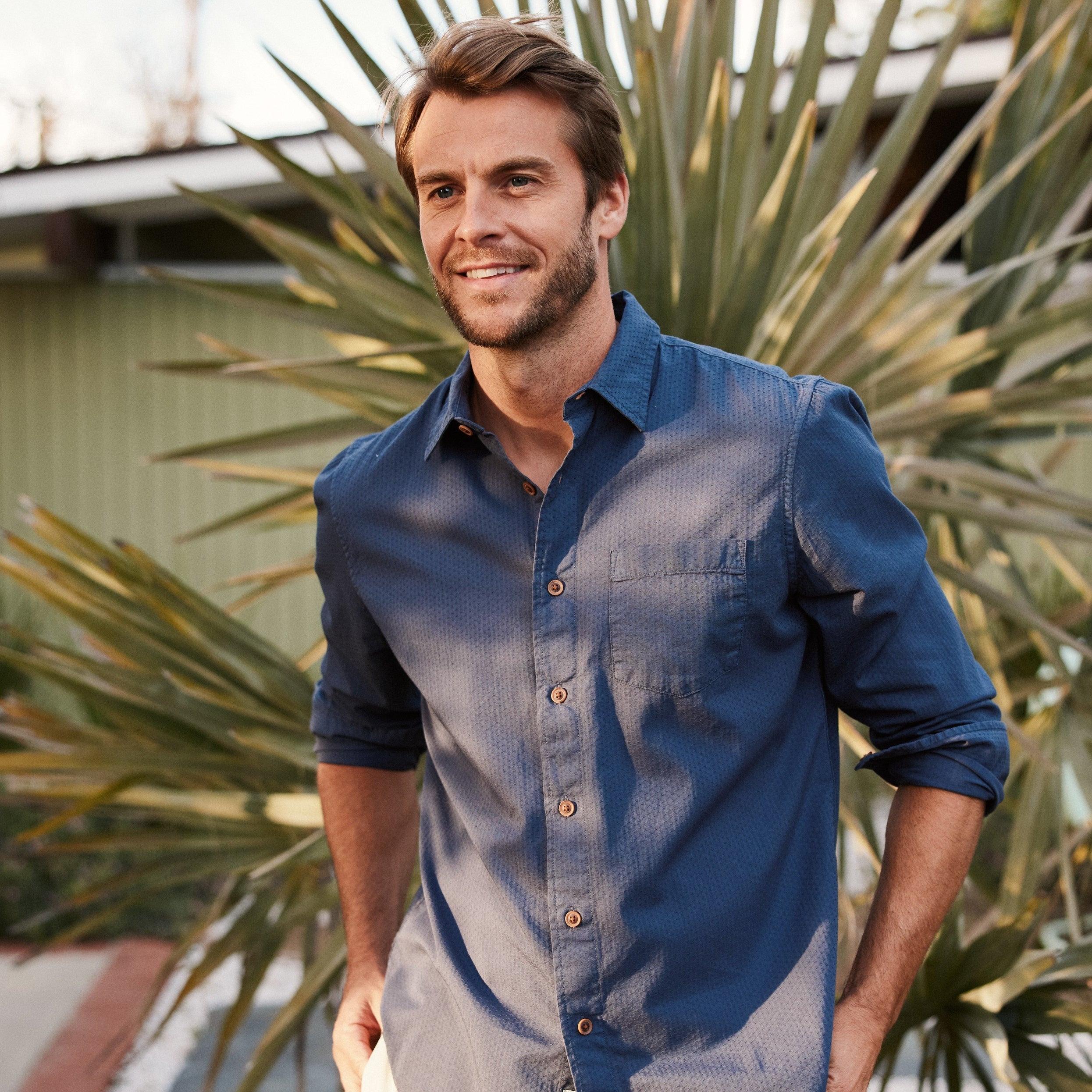 Lorenzo Dobby Weave Shirt - Old Navy Product Image