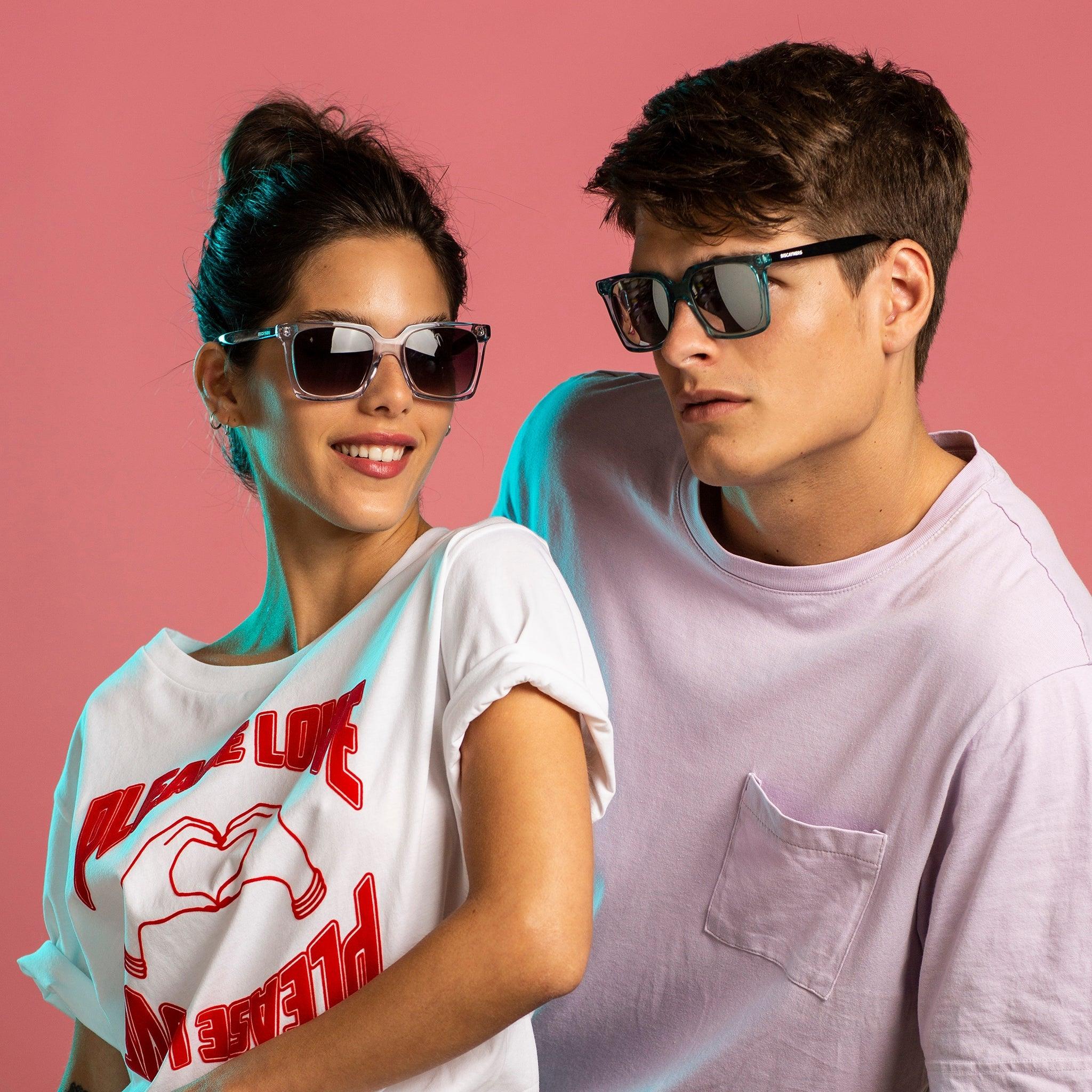 Biscayners Bill Bags Crystal Grey Sunglasses Unisex Product Image
