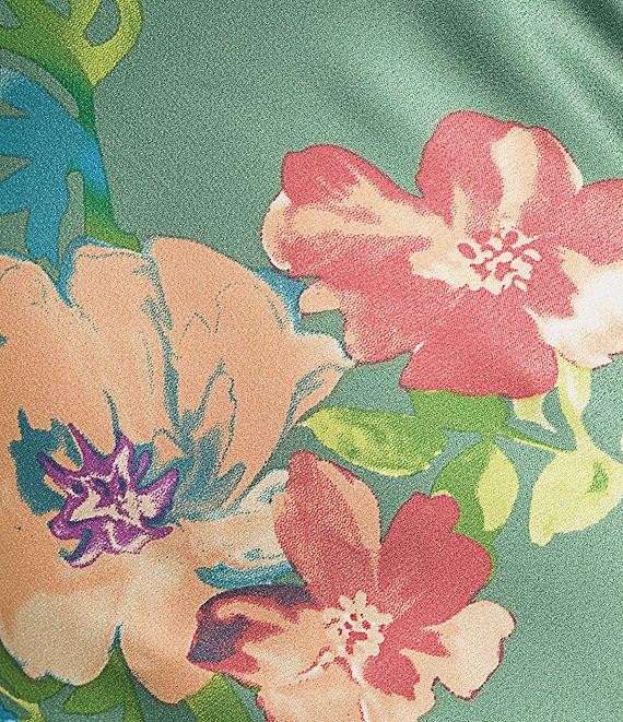 B. Darlin Floral Print Halter Neck Tie Back Maxi Dress Product Image