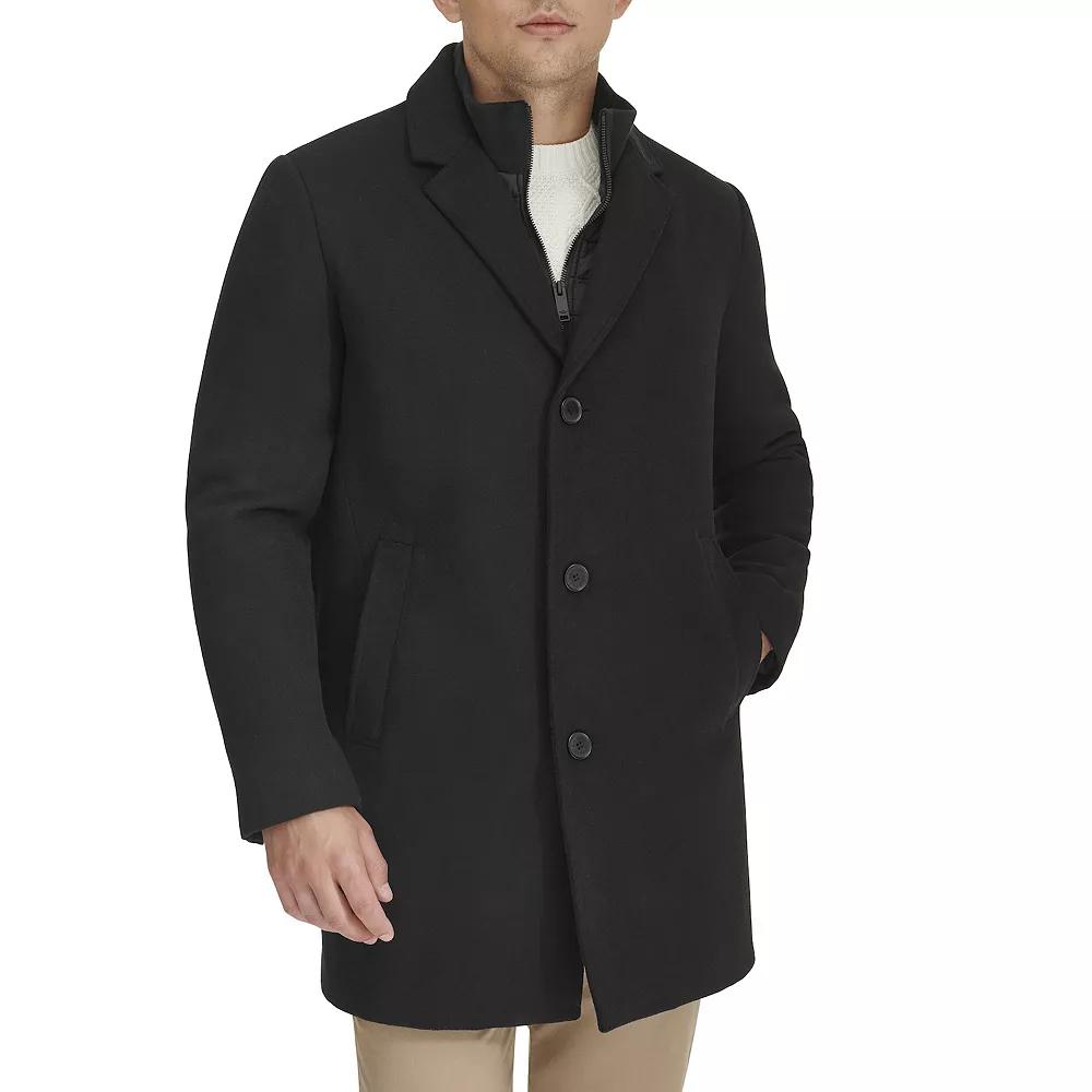Big & Tall Dockers® Midweight Wool-Blend Topcoat with Quilted Bib, Men's,  Product Image