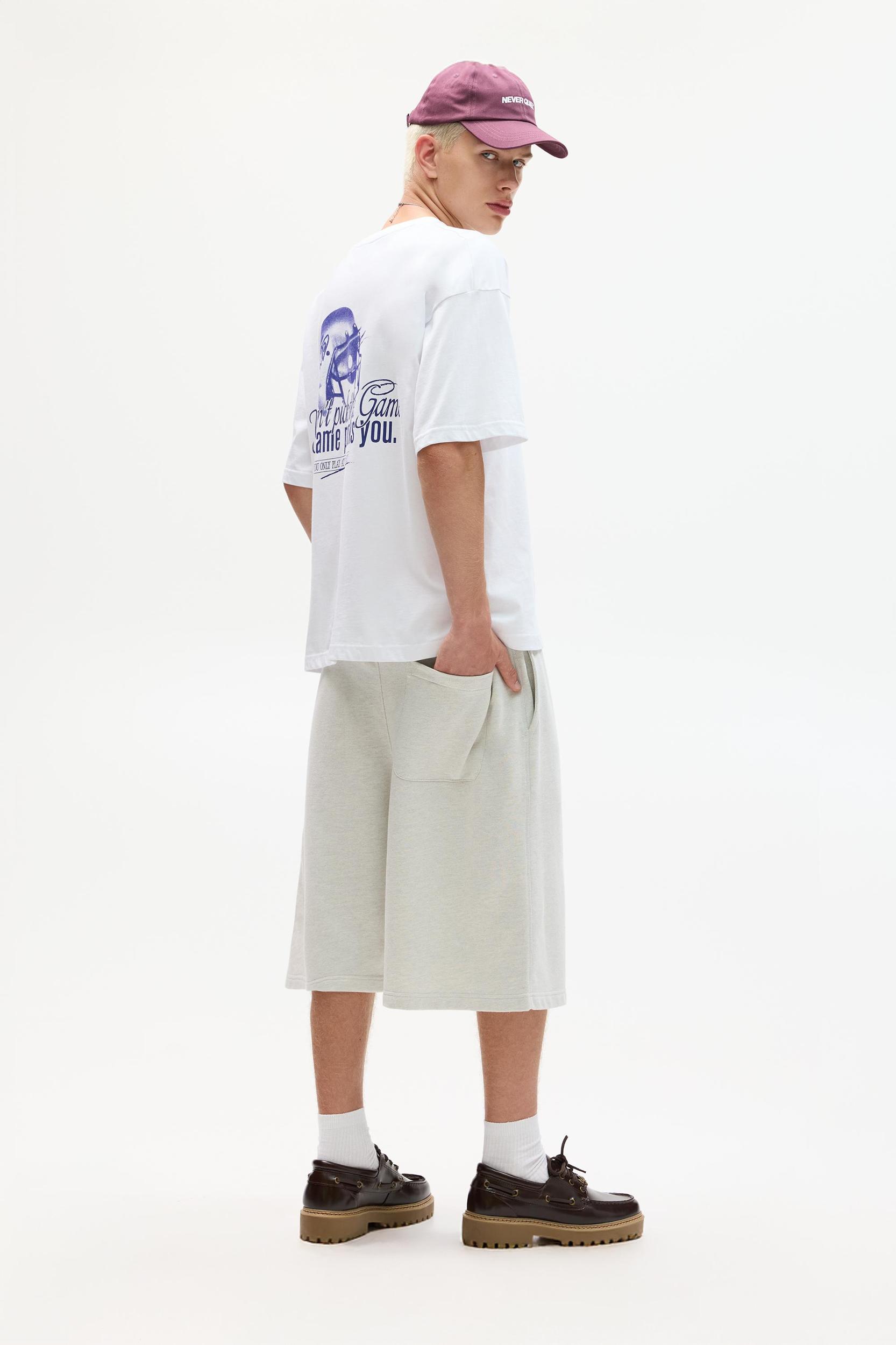 Boxy-fit American football T-shirt Product Image