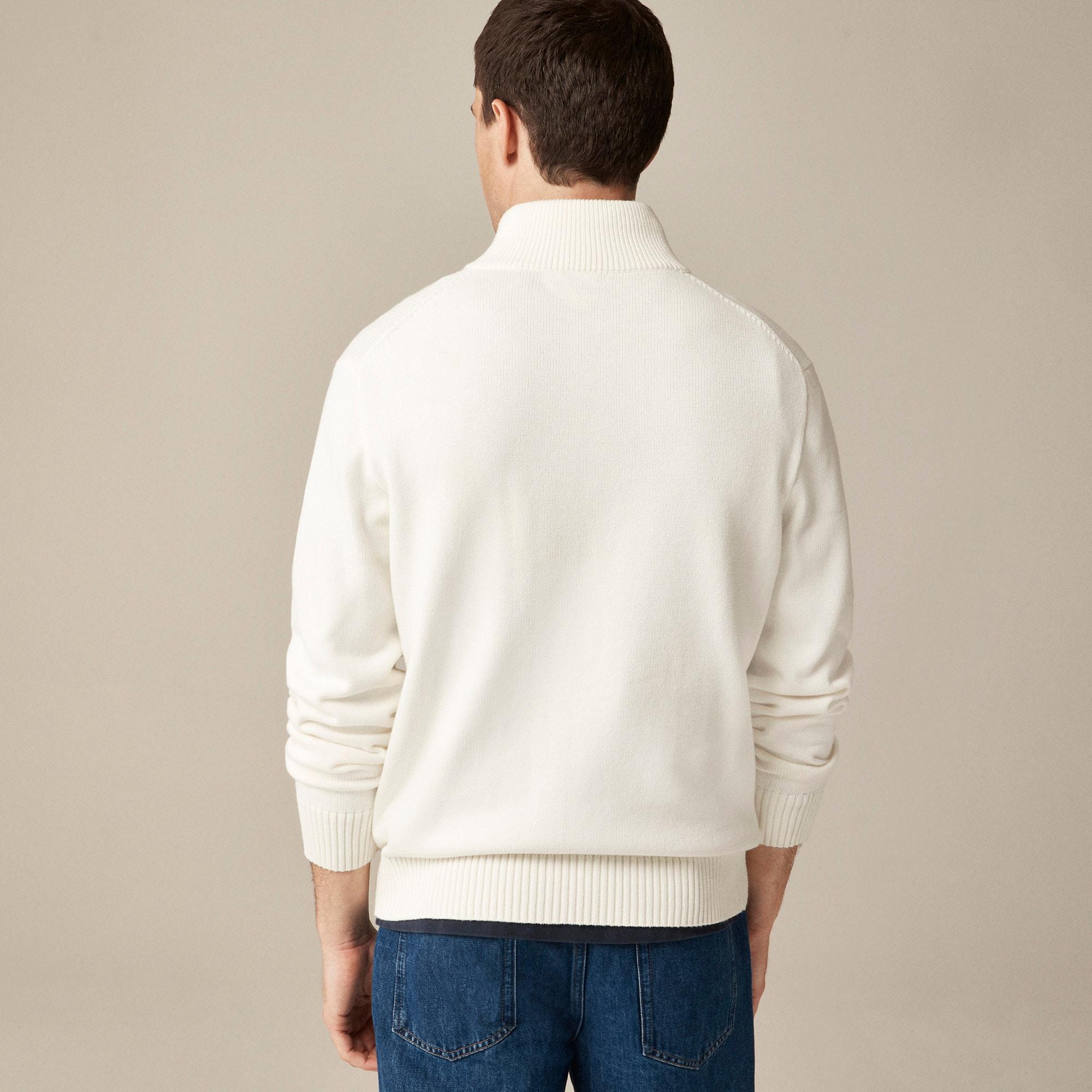 Heritage cotton half-zip sweater Product Image