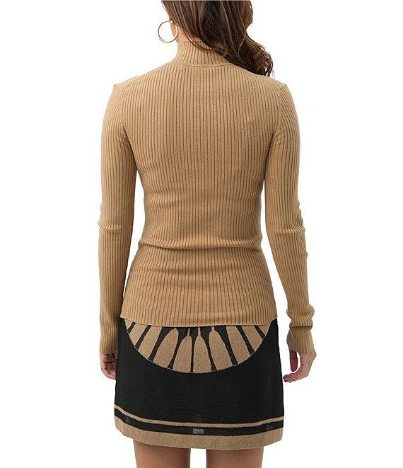 Trina Turk Hempstead Ribbed Knit Turtleneck Long Sleeve Sweater Product Image