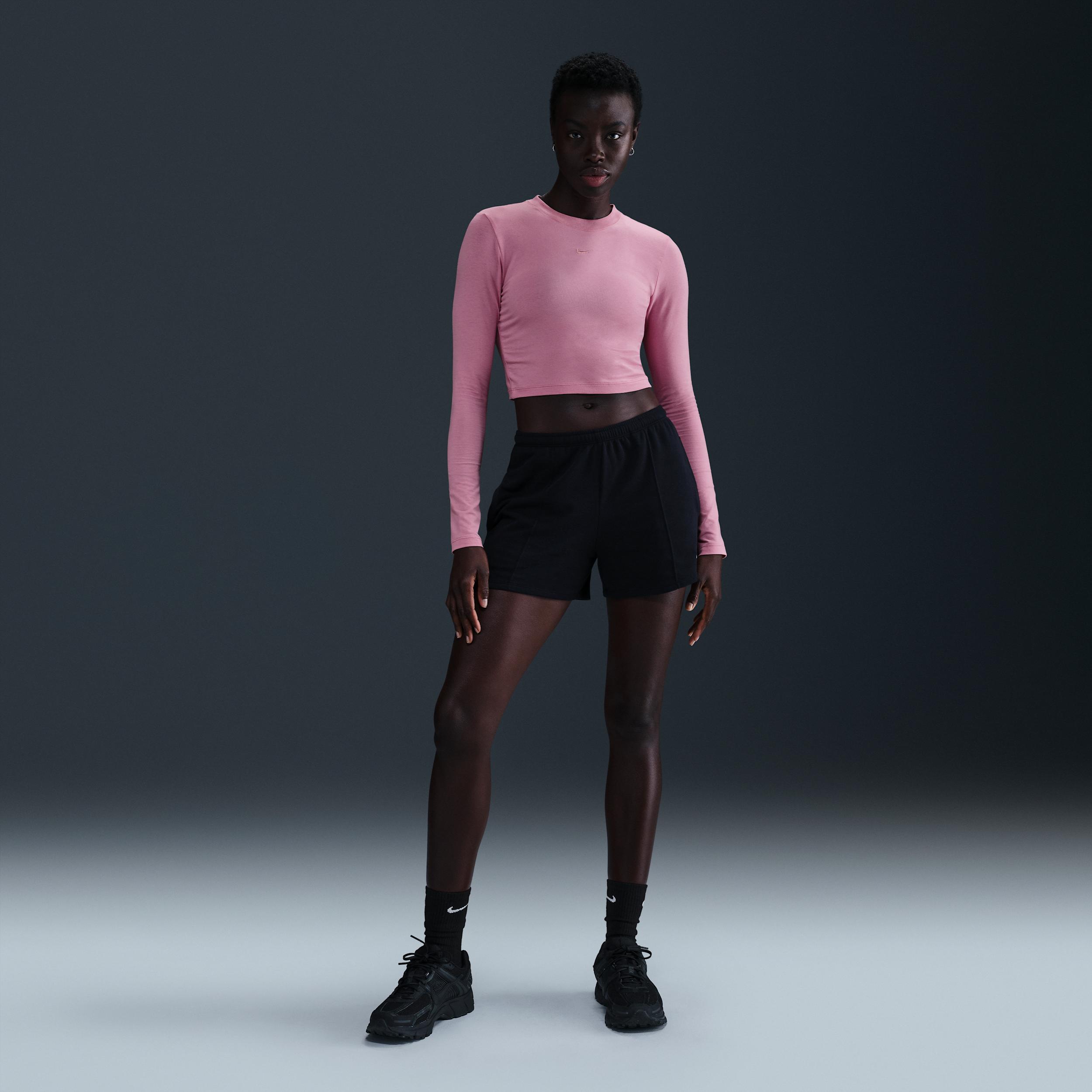 Women's Nike Sportswear Chill Knit Slim Long-Sleeve Cropped Top Product Image