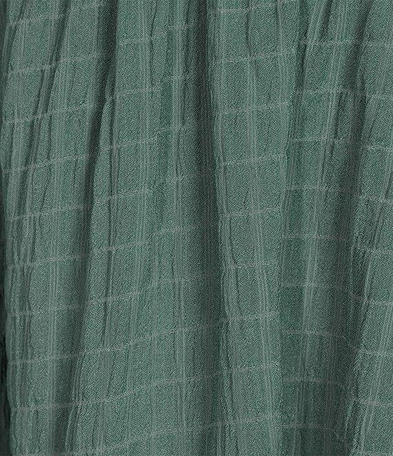 Allison & Kelly Short Sleeve Smocked Empire Waist Babydoll Tiered Mini Dress Product Image