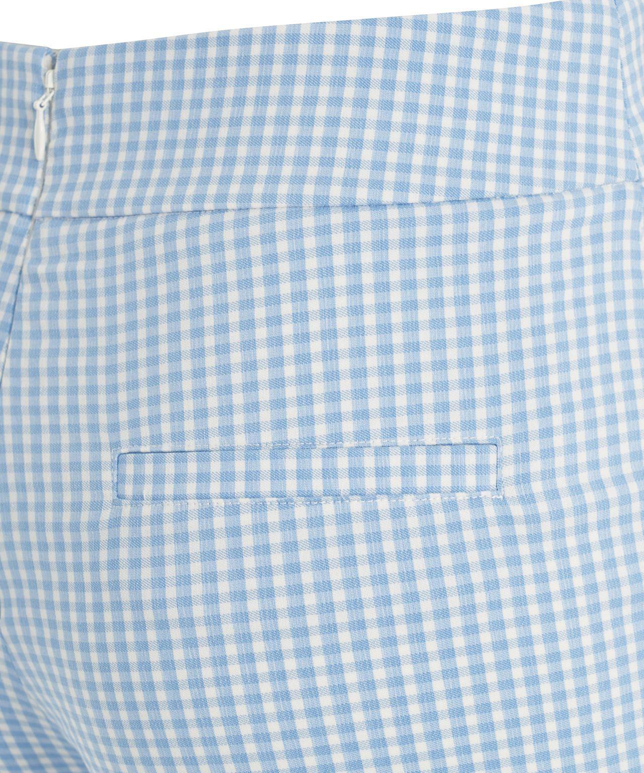 Flared pants with check pattern Product Image