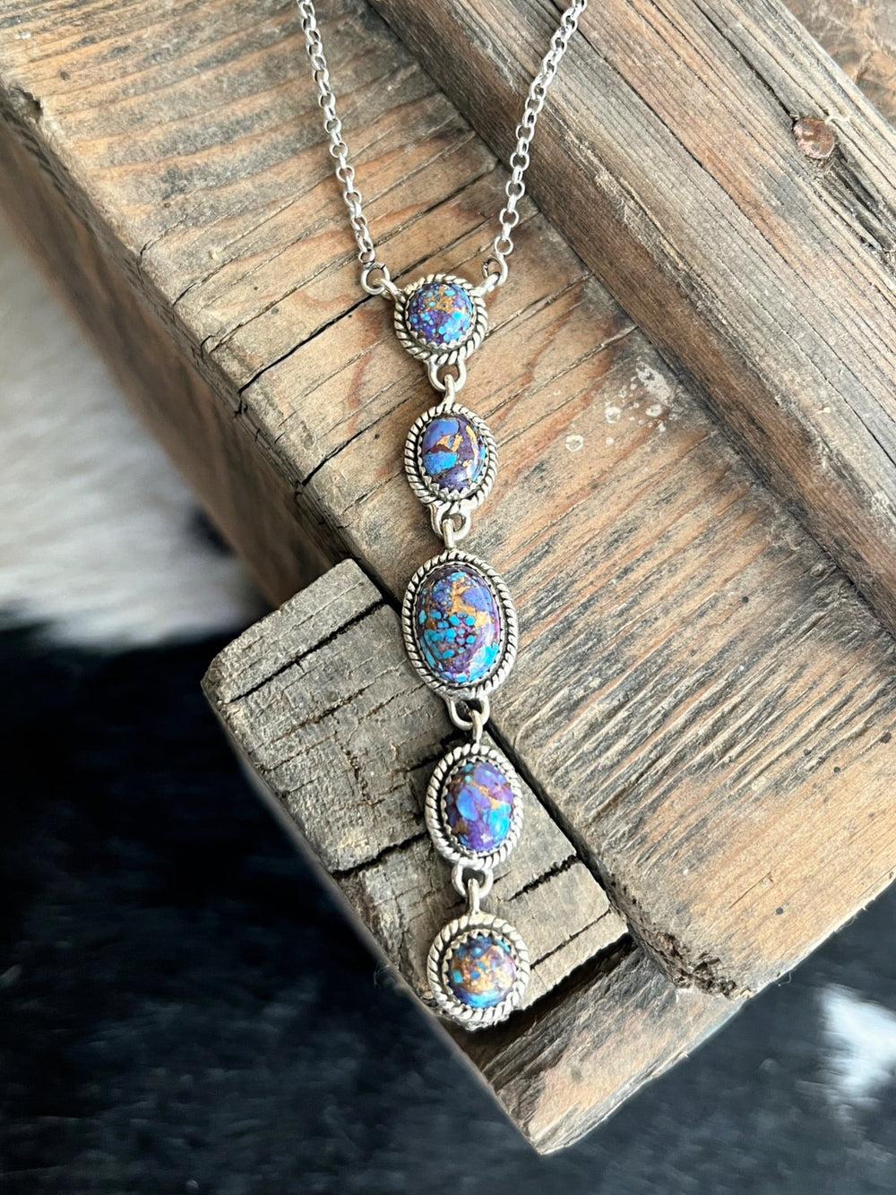 Purple Rain Dangling Necklace Product Image