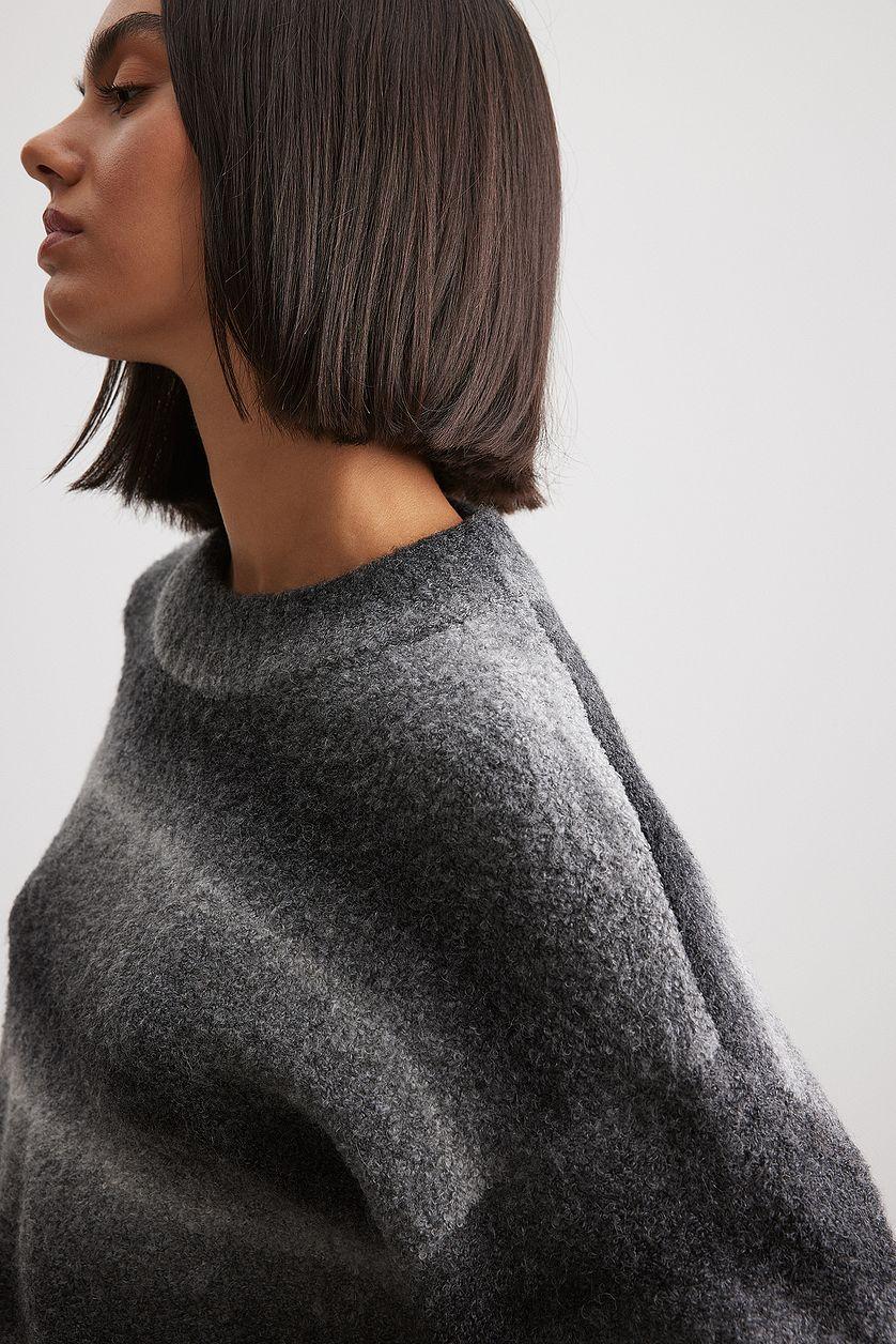Ombre Knitted Oversized Sweater Product Image