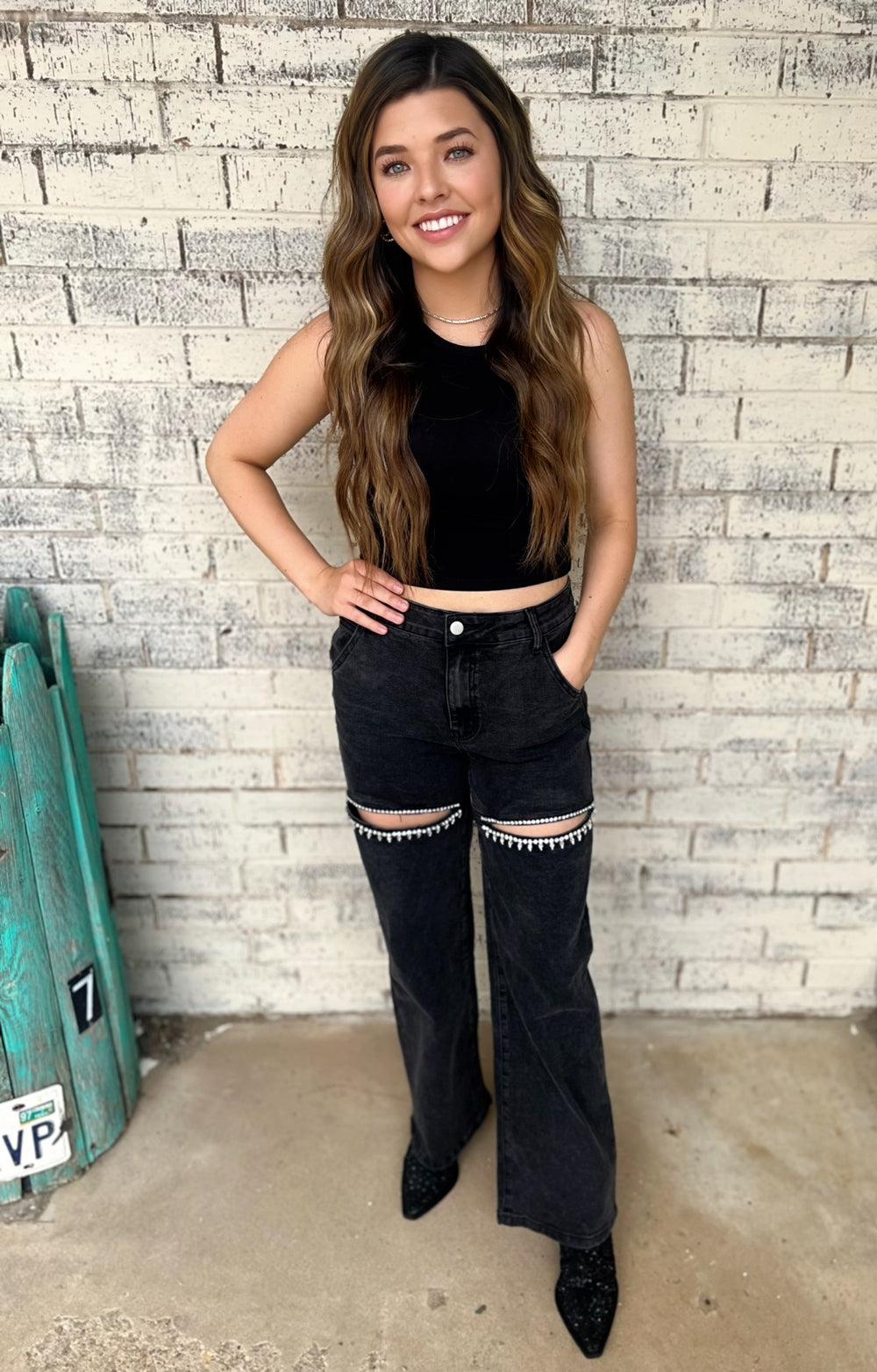 T Swift Rhinestone Jeans - 3 color choices* Product Image