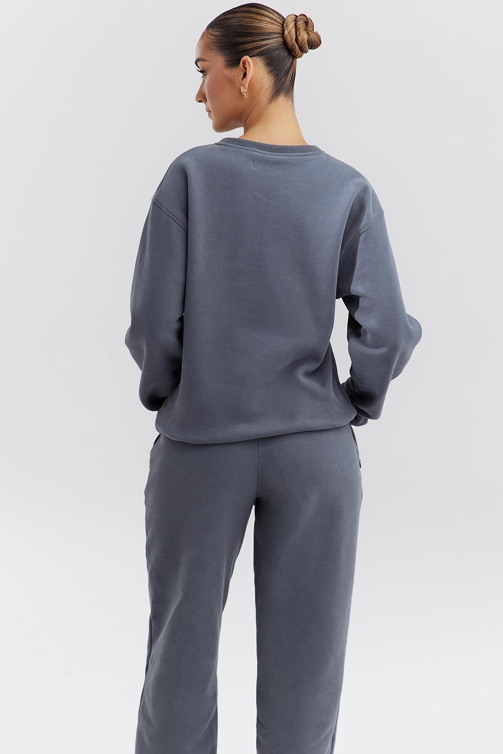 Haze  slate crew neck sweatshirt Product Image