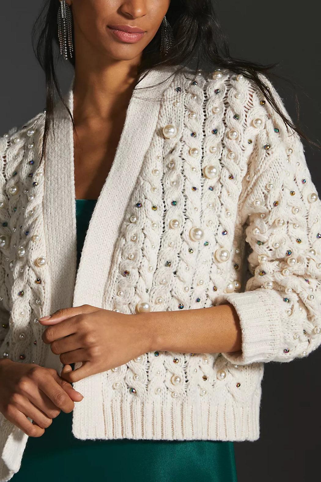 Party Pearl Cardigan Product Image