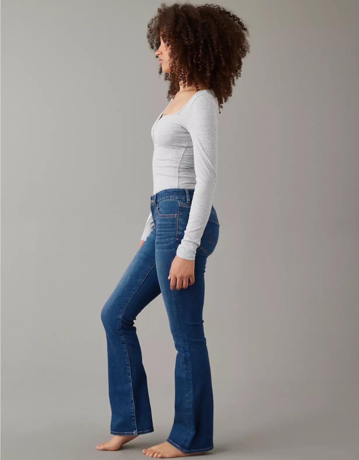 AE Next Level Curvy Low-Rise Kick Bootcut Jean Product Image