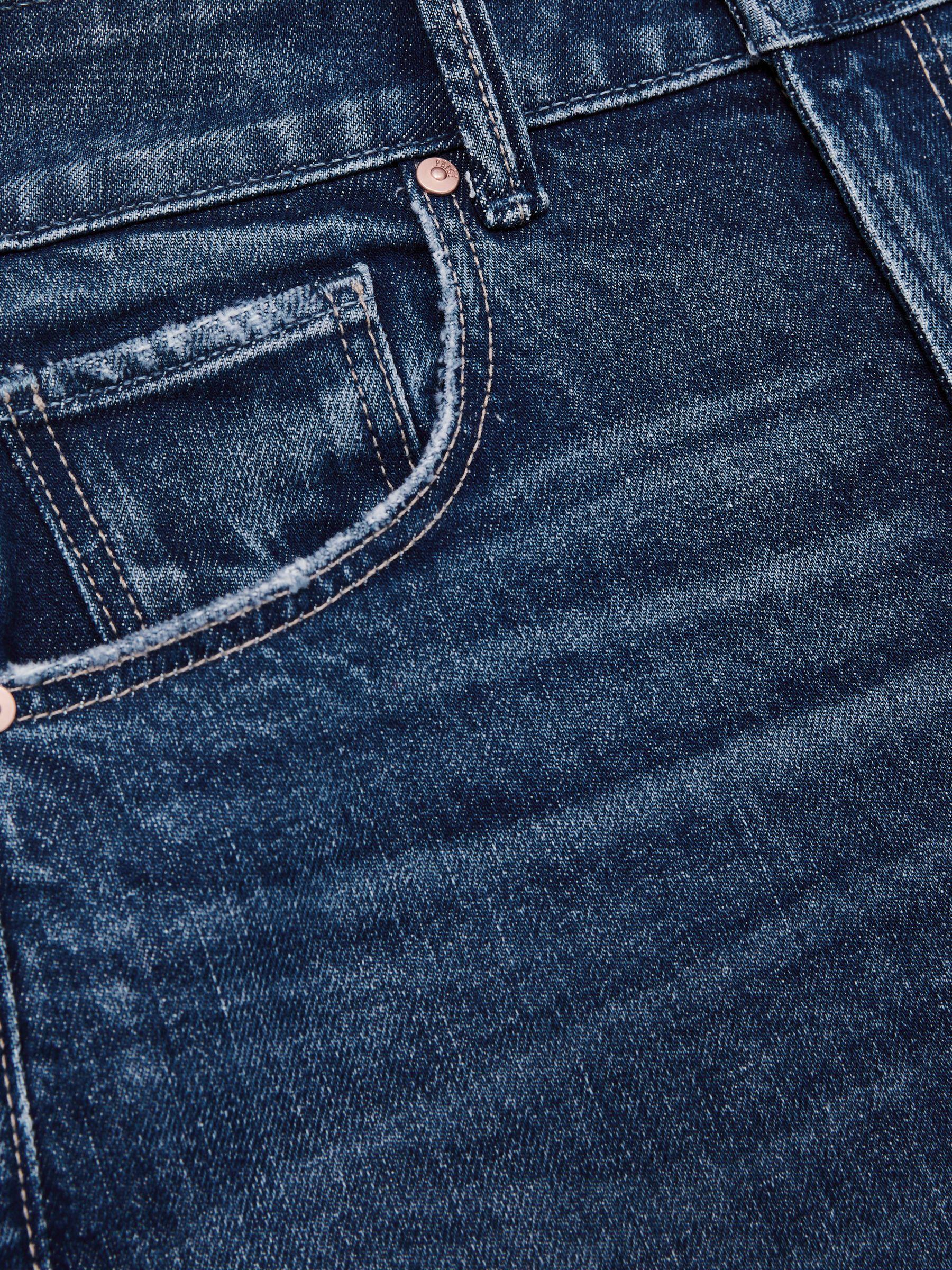 Paige High Rise Wide Leg Jeans in Boogie Blue Product Image