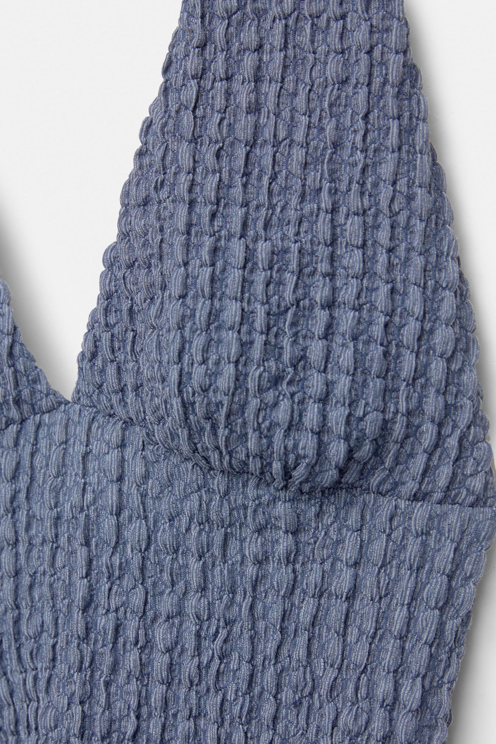 Creased-effect halter top Product Image