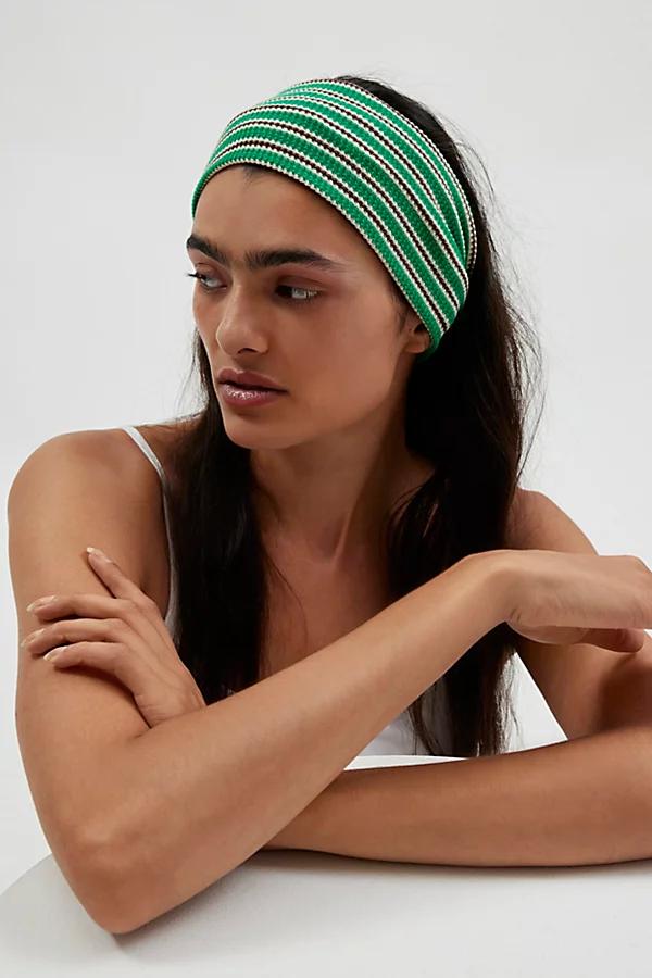 Textured Striped Wide Headwrap Headband Womens at Urban Outfitters Product Image