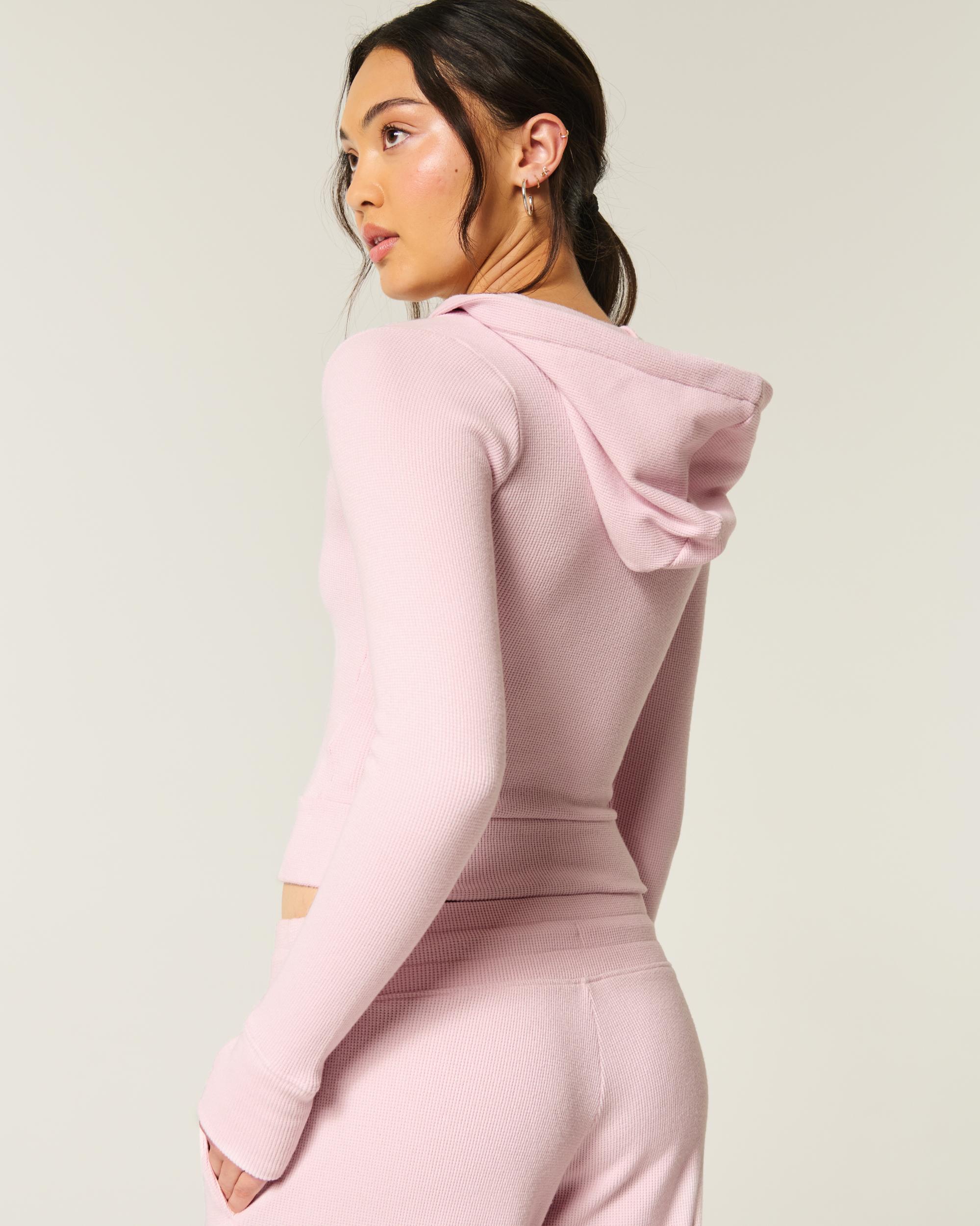 Gilly Hicks Waffle Zip-Up Hoodie Product Image