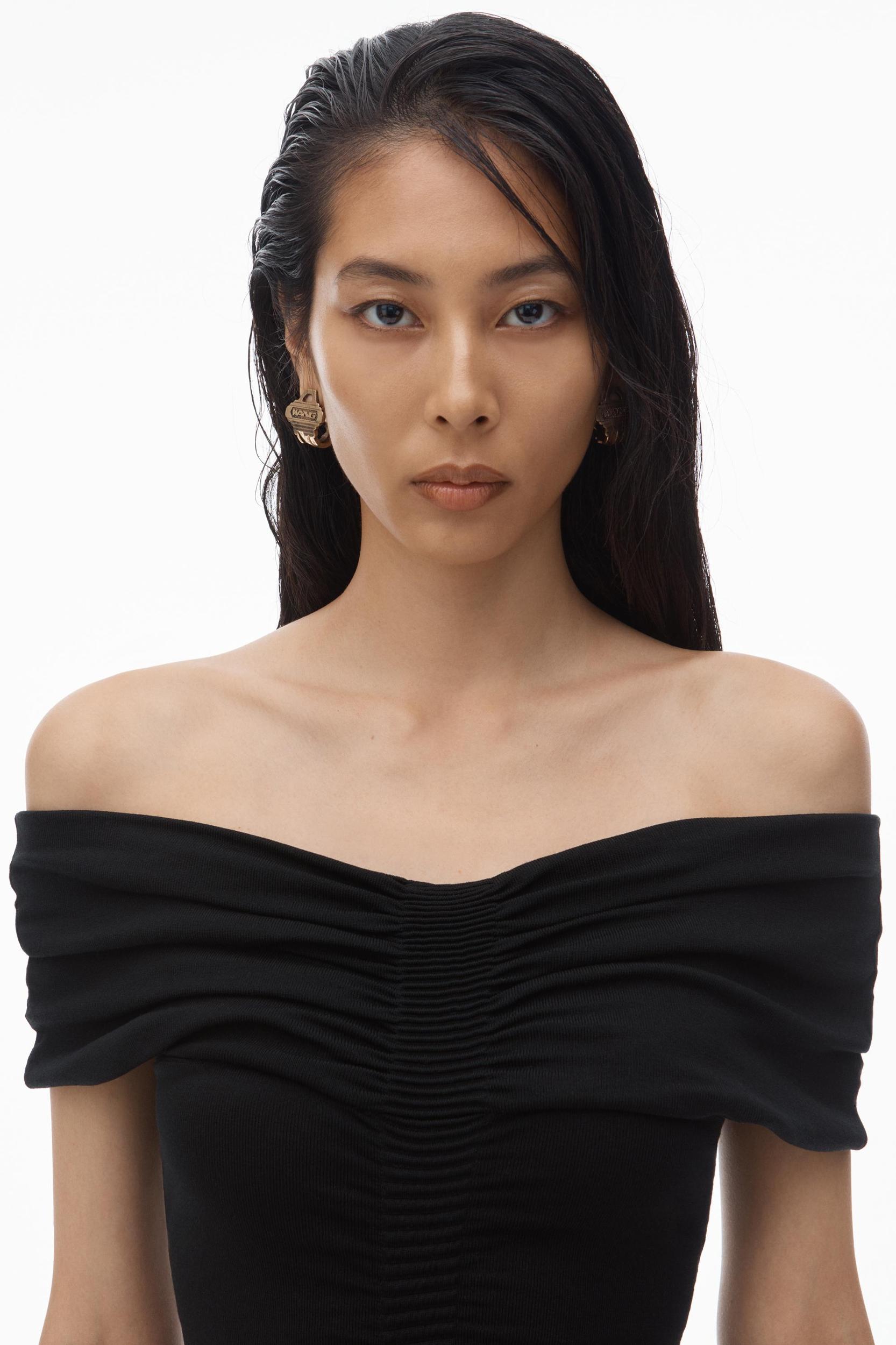 Off-shoulder Ruched Dress Product Image