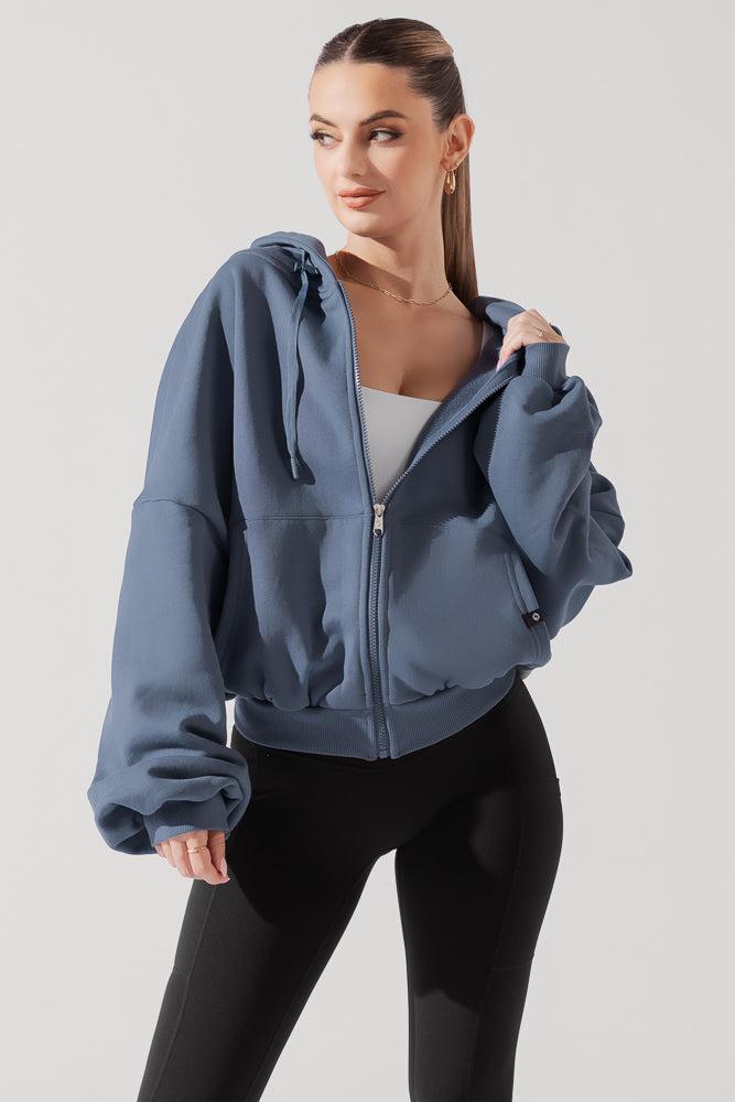 Zip Cloud Hoodie - Seashell Product Image
