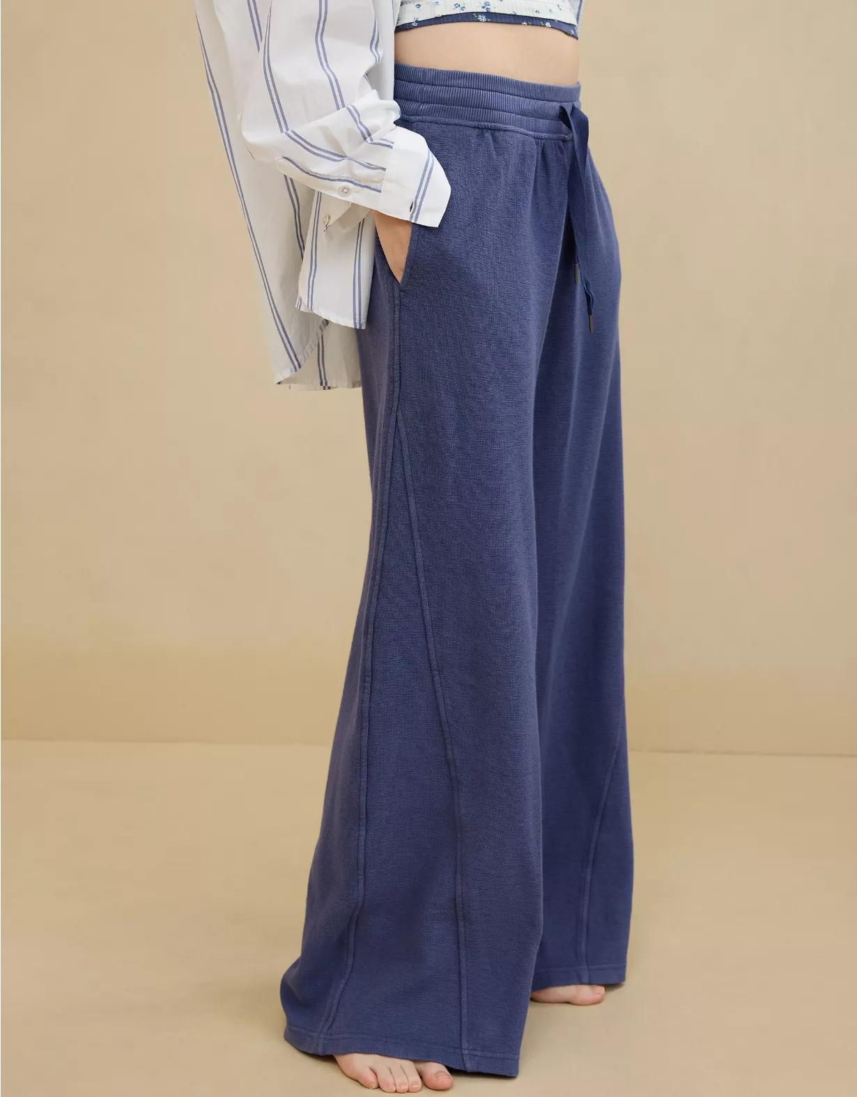 Aerie Soft Landing Ribbed Trouser Product Image