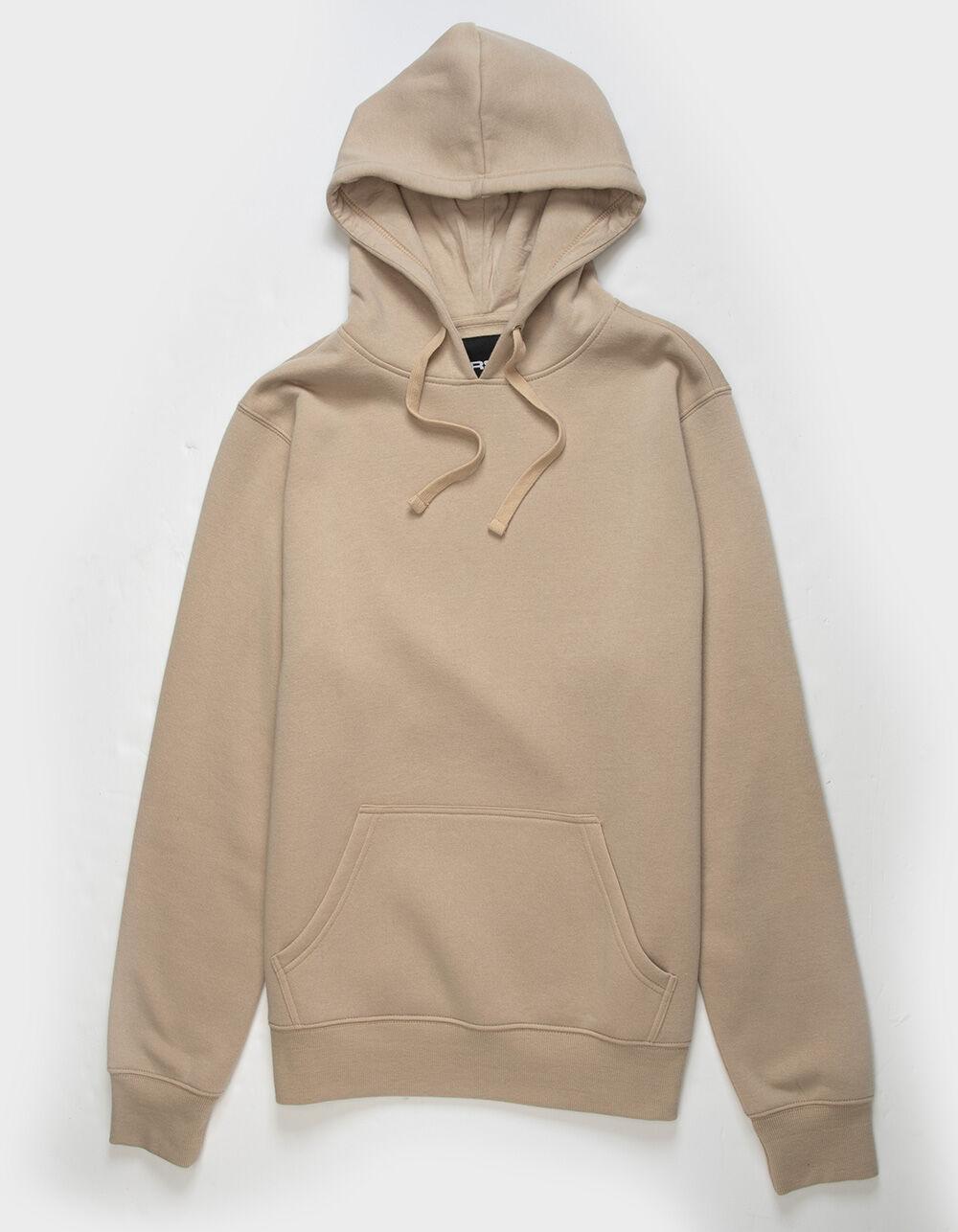 RSQ Mens Pullover Fleece Hoodie - KHAKI Product Image