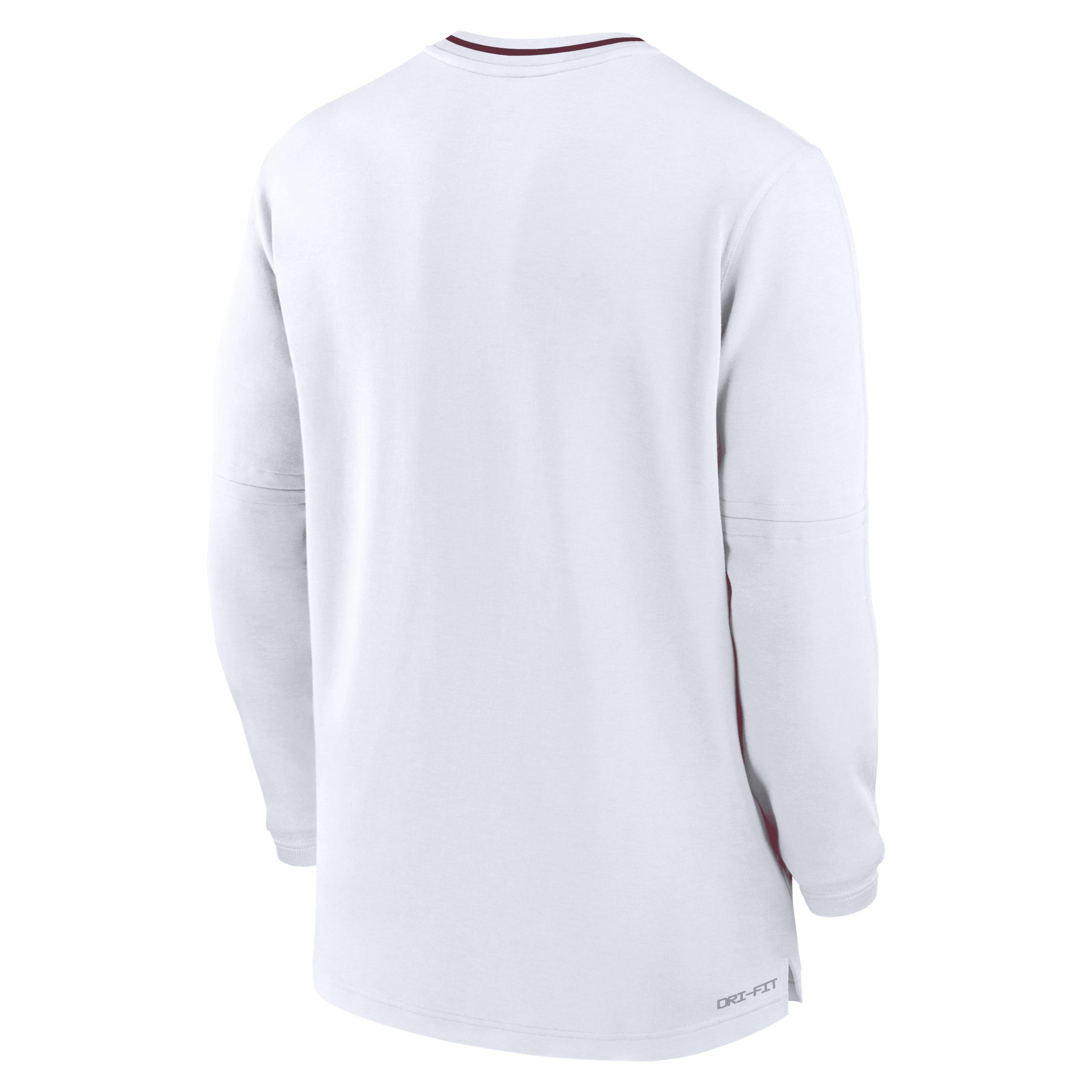Alabama Crimson Tide Sideline Coach Nike Men's Dri-FIT College 1/2-Zip Long-Sleeve Top Product Image