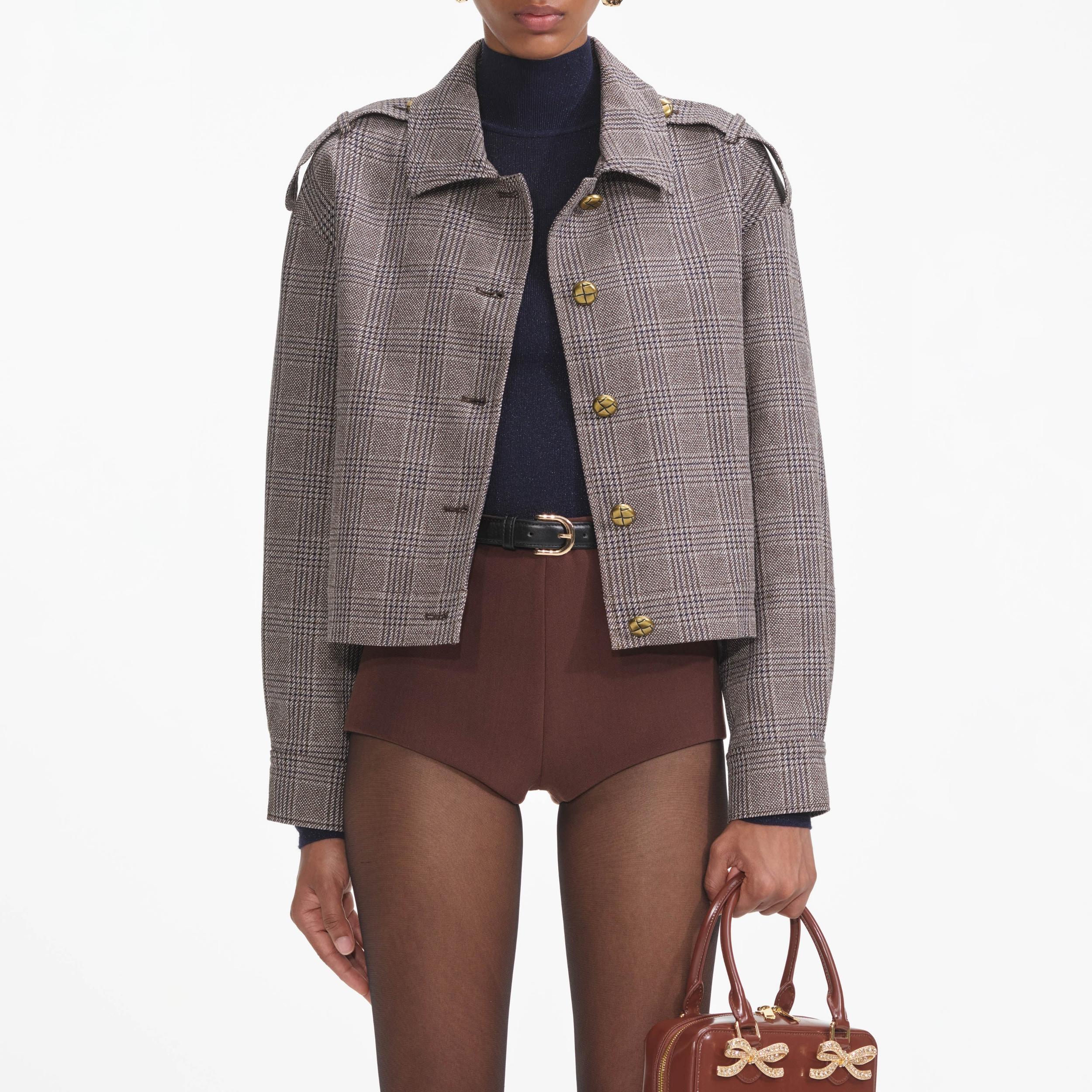 Brown Check Jacket Product Image