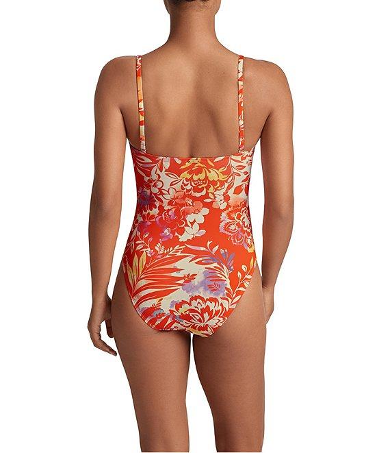 Lauren Ralph Lauren Island Breeze Wire U-Neck One Piece Swimsuit Product Image