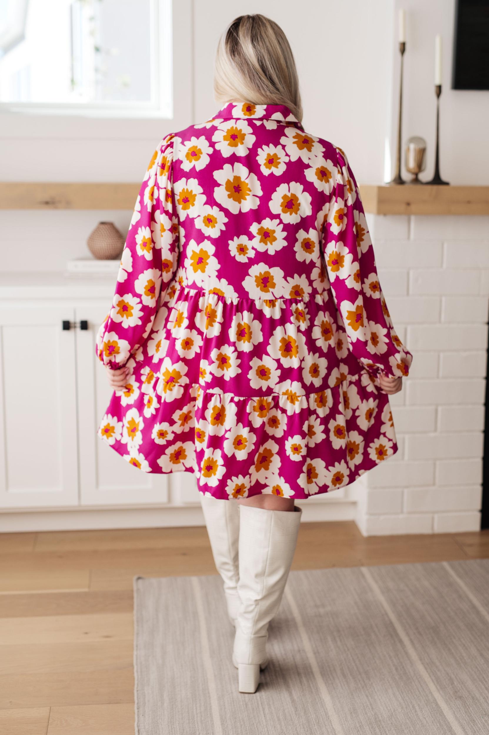 Magnificently Mod Floral Shirt Dress (Online Exclusive) Product Image